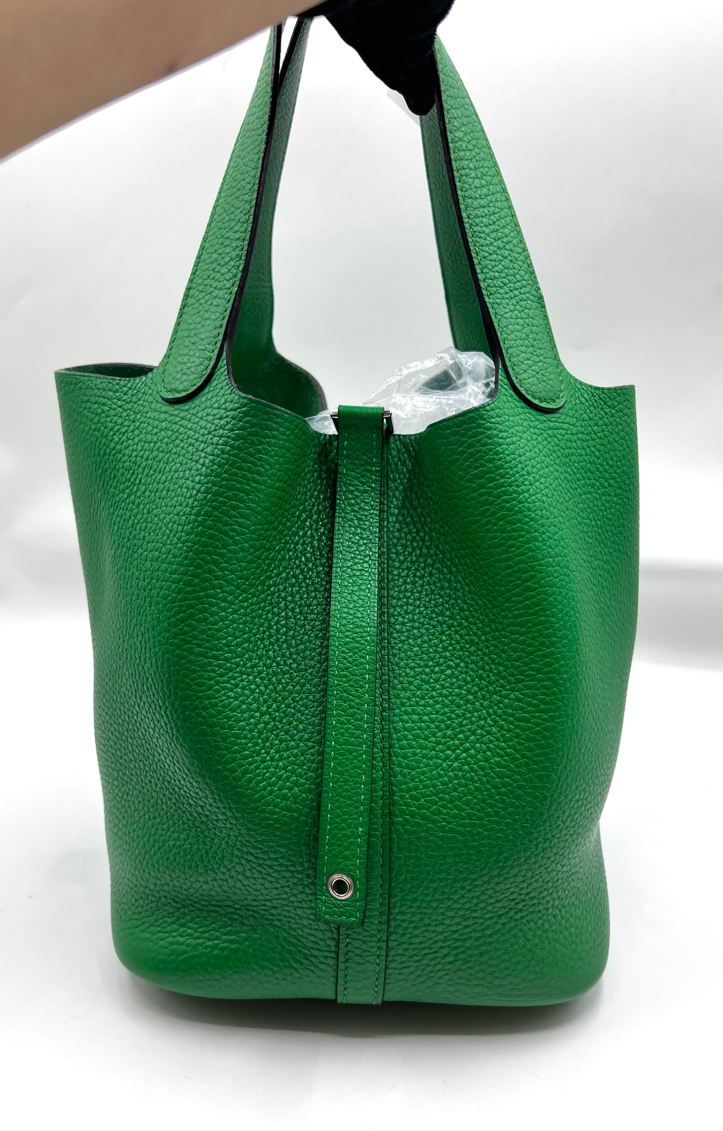 Hermes Picotin size 22 Taurillon Clemence Swift Silver H.W. Square R Stamp              (🇵🇭P167,000)