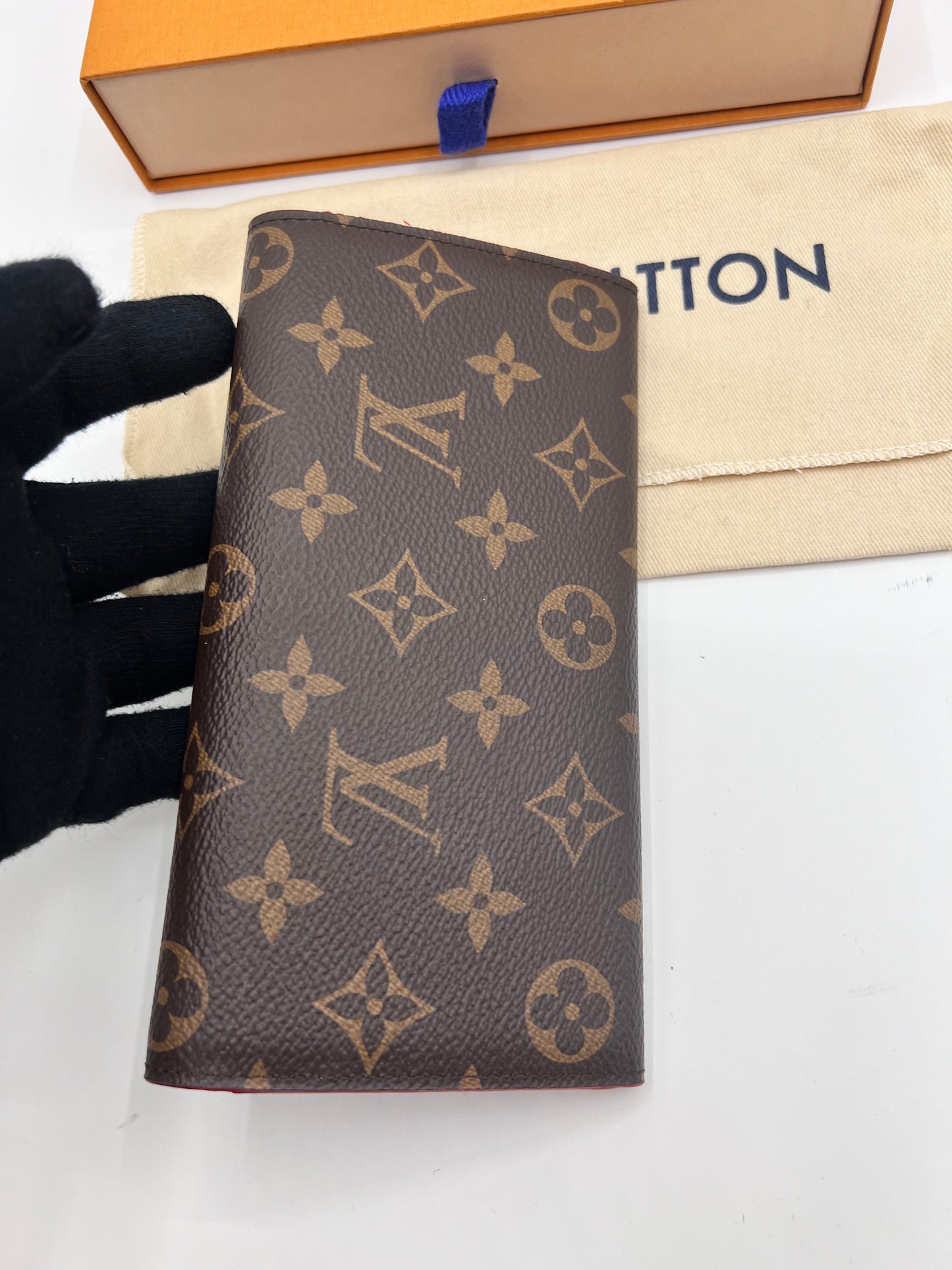 Lv Emillie Monogram Bloom Flower long wallet