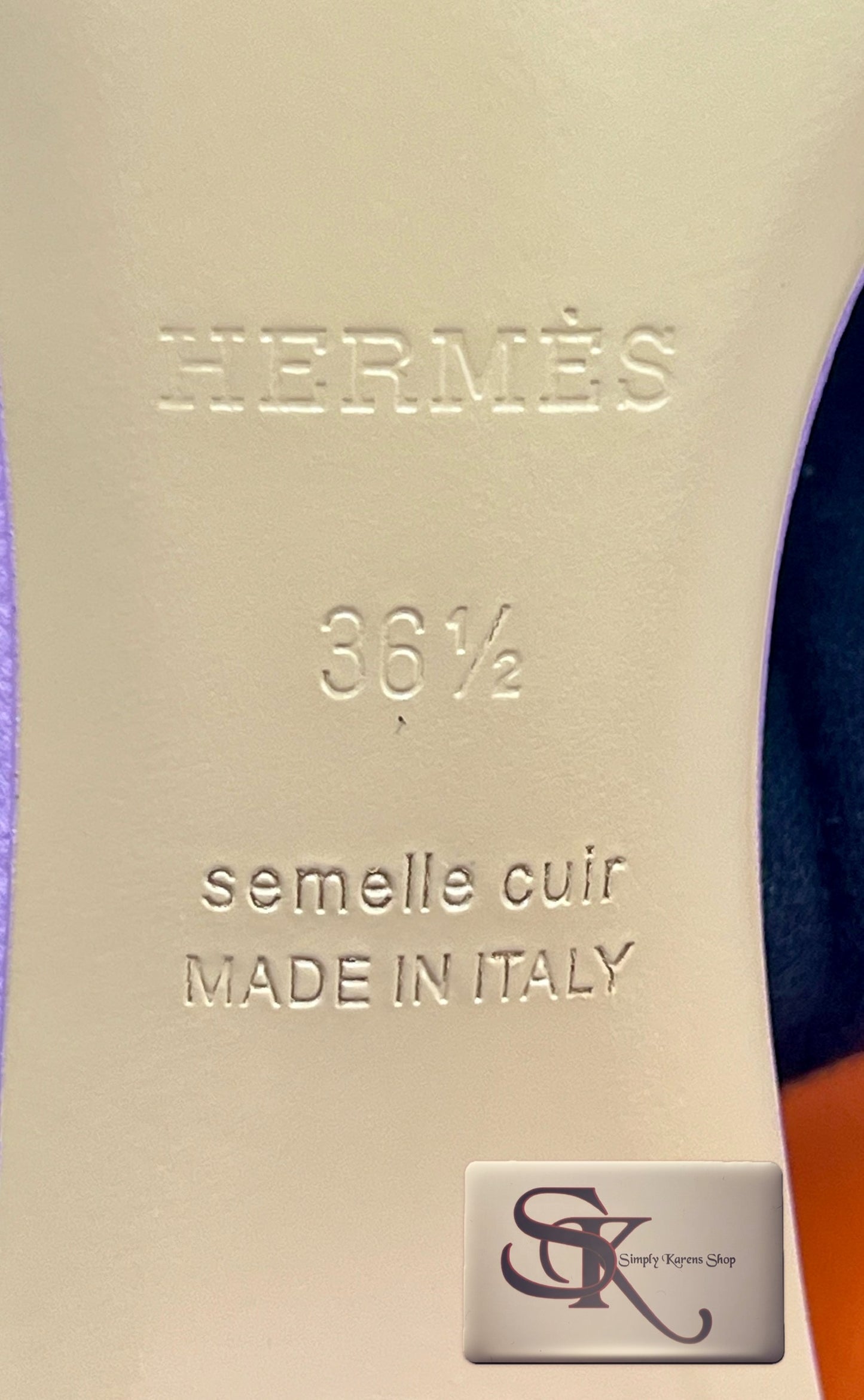 HERMES OASIS LILAC S 36 1/2