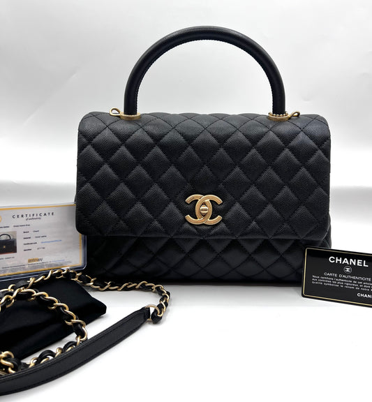 Chanel Top Handle Caviar MM size
