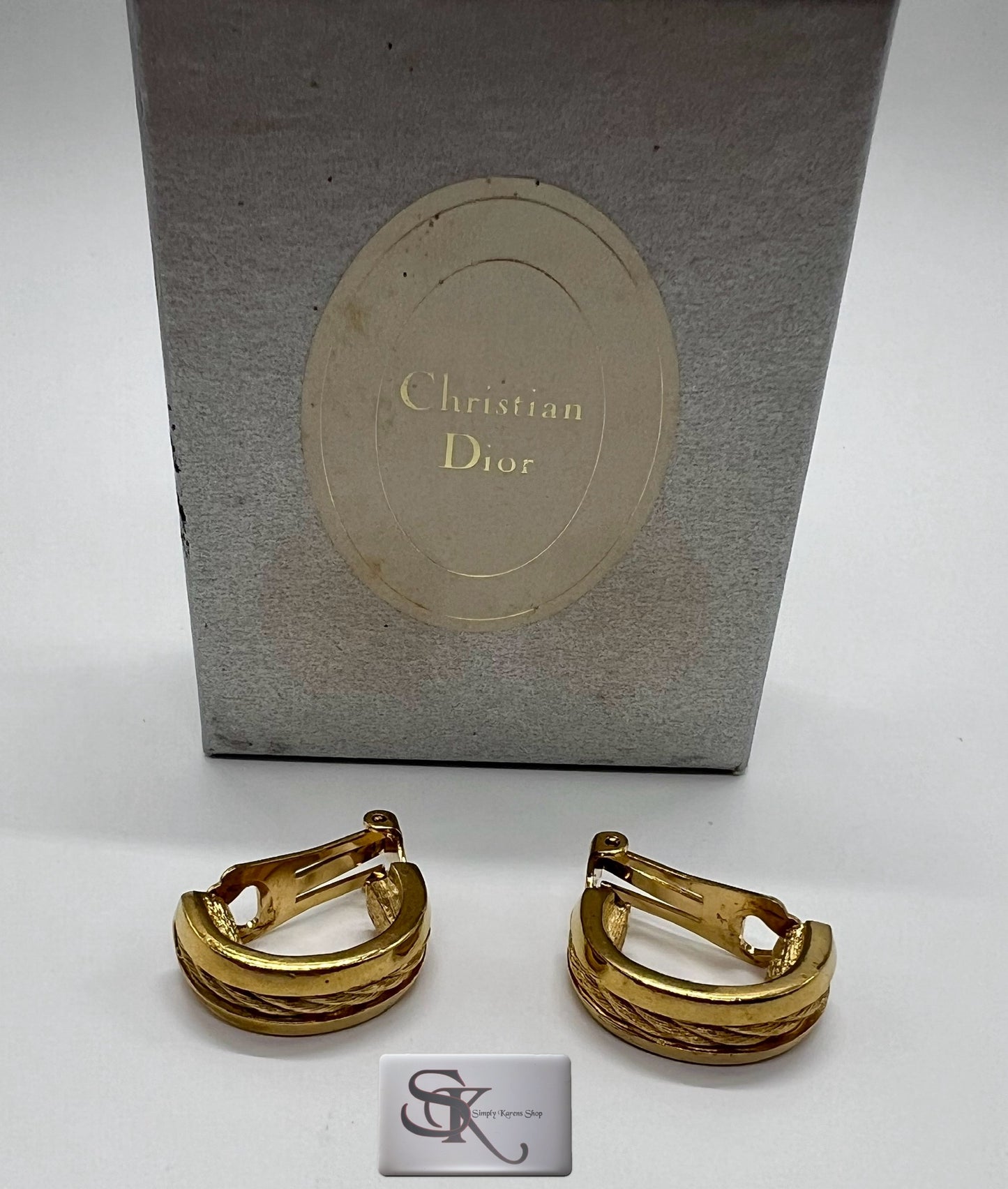 Christian Dior Clip on Earings