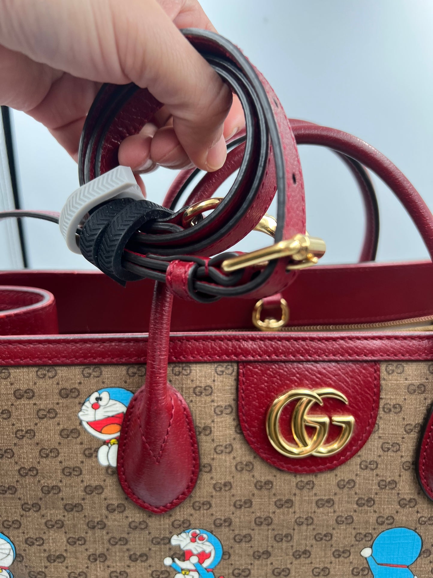 Gucci GG Supreme Doraemon Collaboration Tote 2 way Bag Gm size (🇵🇭P59,340)