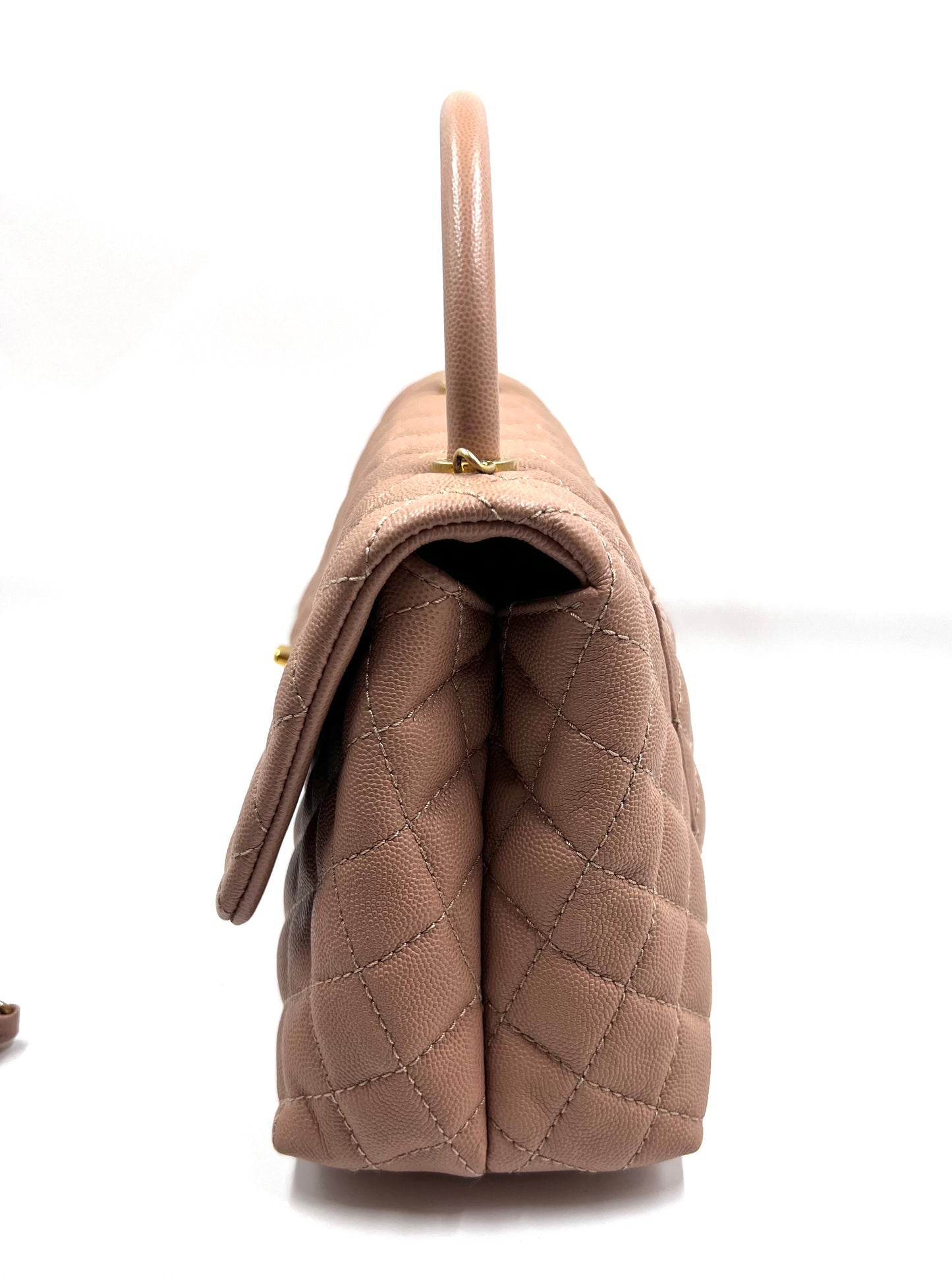 Chanel Coco Handle Caviar Mm size 29cm Beige/Milktea GWH Series 25 (🇵🇭P232,200)