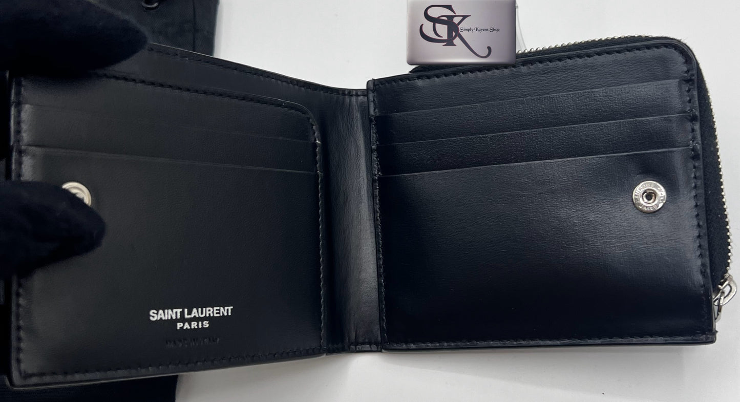 YSL CALFSKIN BIFOLD COMPACT WALLET