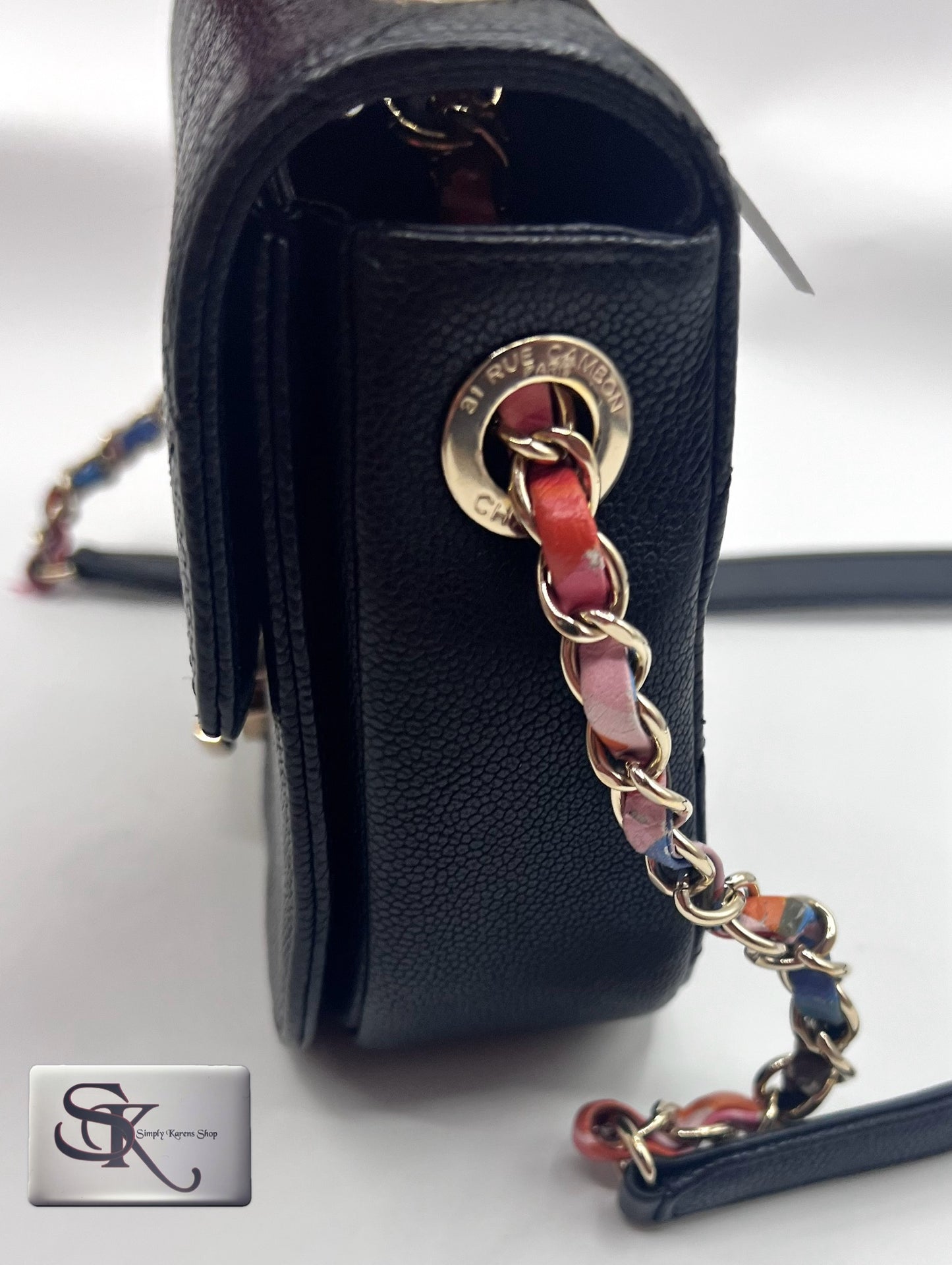 Chanel Cuba Half Coco Caviar shoulder bag