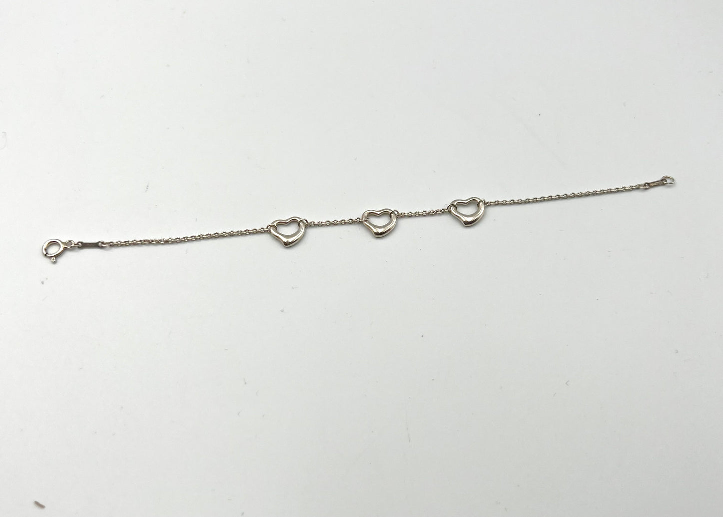 Tiffany & Co Elsa Peretti Open Heart Silver 925 Bracelet 17.5cm (🇵🇭P11,180)