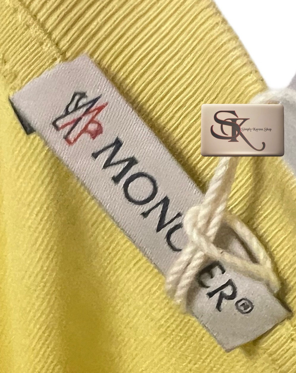 Moncler Yellow Tshirt Small Size for men