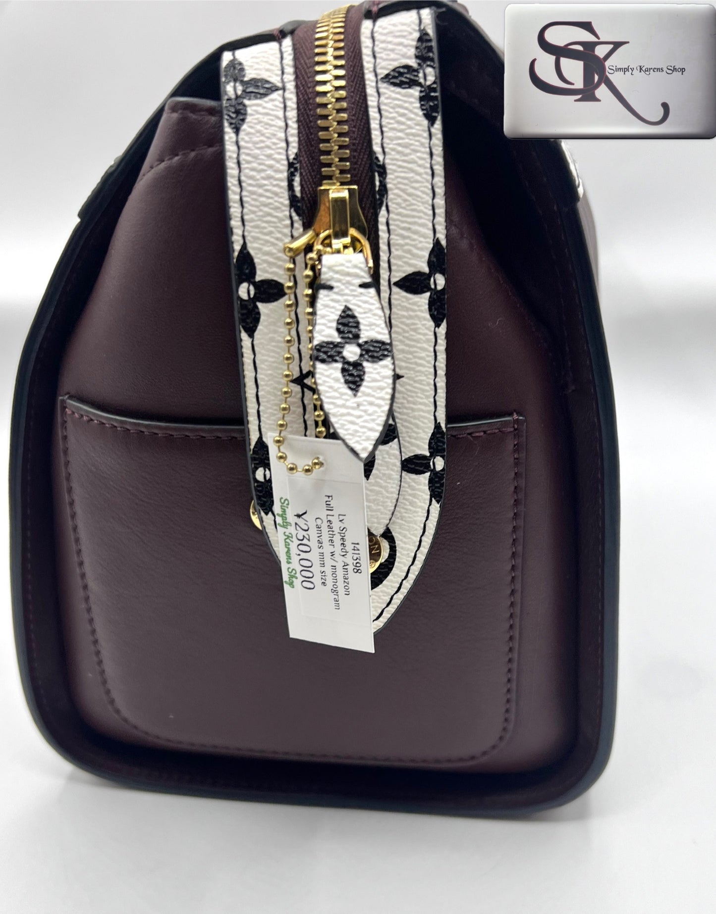 Lv Speedy Amazon full leather bag with monogramcanvas mm size     (🇵🇭P80,840)