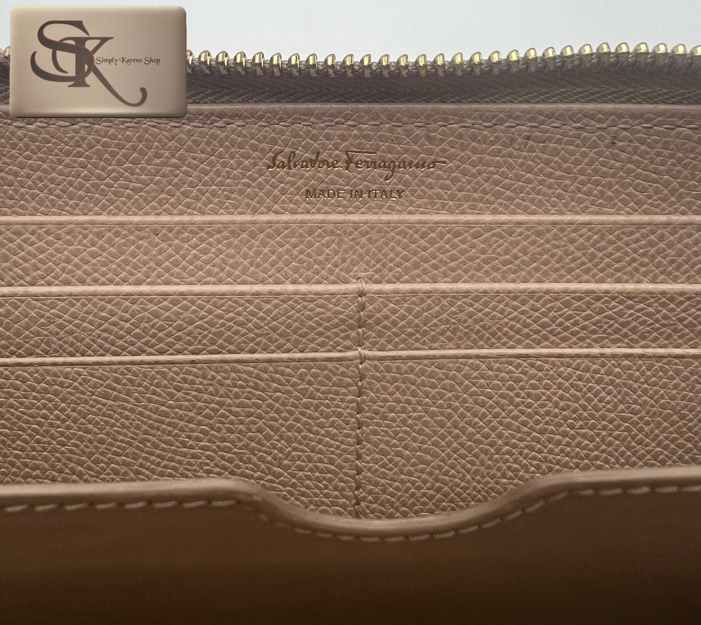 Salvatore Ferragamo zip around wallet