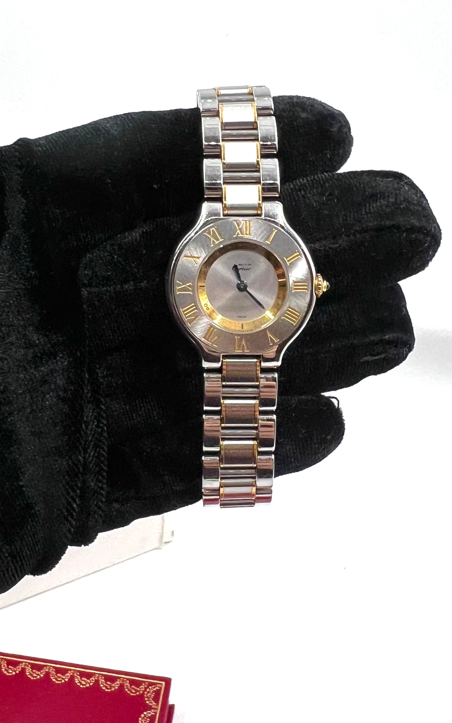 Cartier Must Vantian Watch 28mm SS/YG/SV w/ box & Cert 17.5cm (🇵🇭P85,140)
