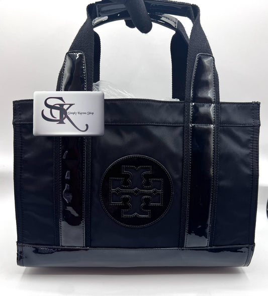 Tory Burch Nylon and Patent tote bag