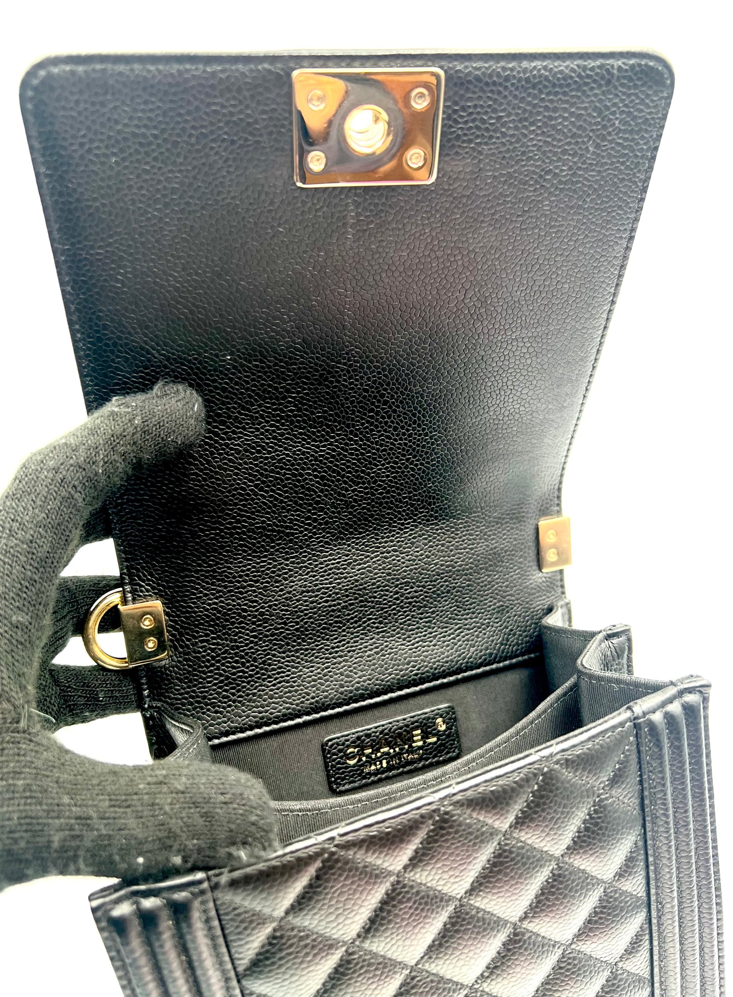Chanel Leboy North South Black Caviar GHW Series 28 w/ Card Dustbag & Box               (🇯🇵P197,800)