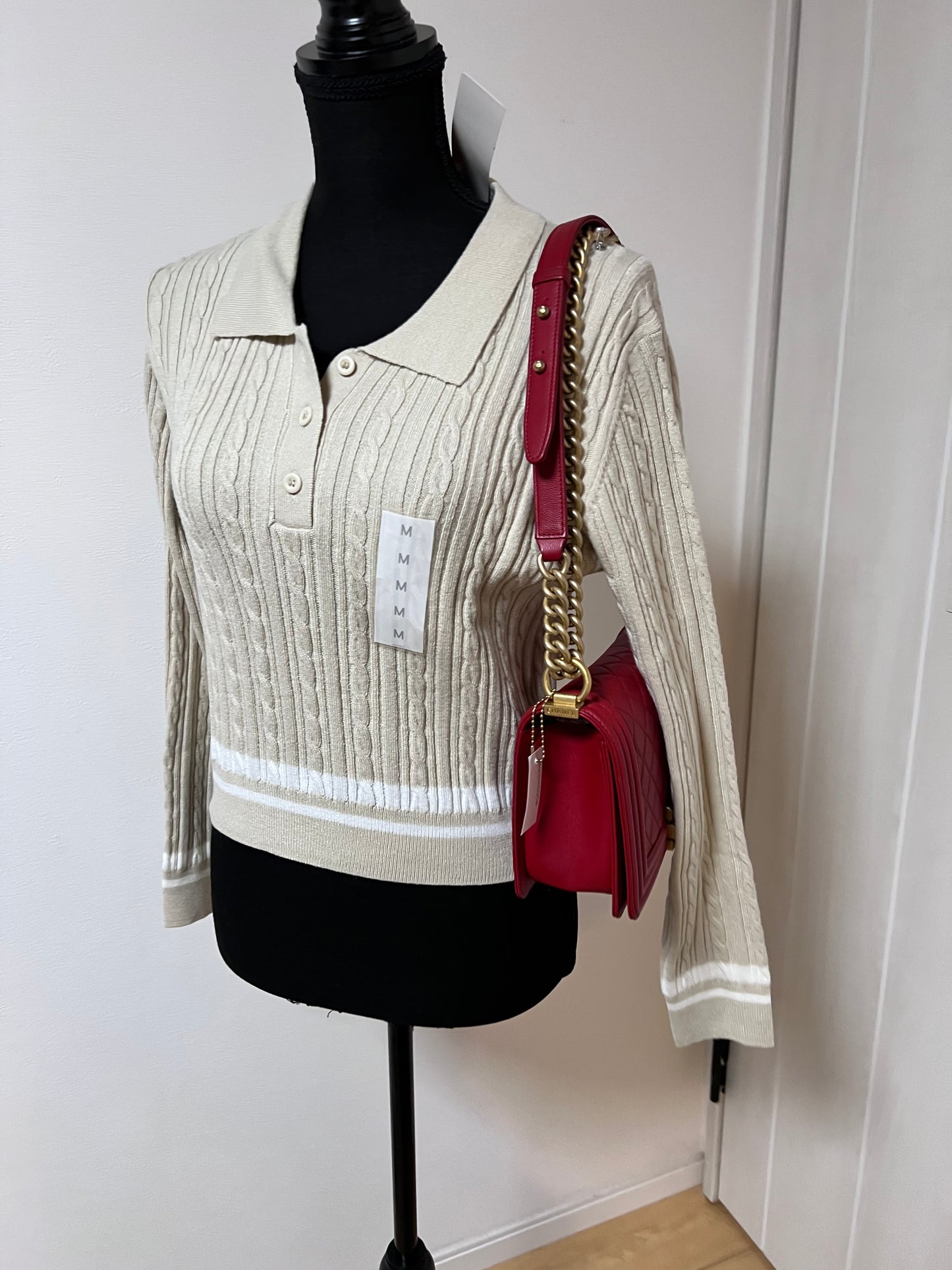 Chanel Caviar red Leboy Old Medium GHW