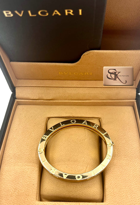 K18 Bvlgari B-Zero Bangle Bracelet 15cm 47g