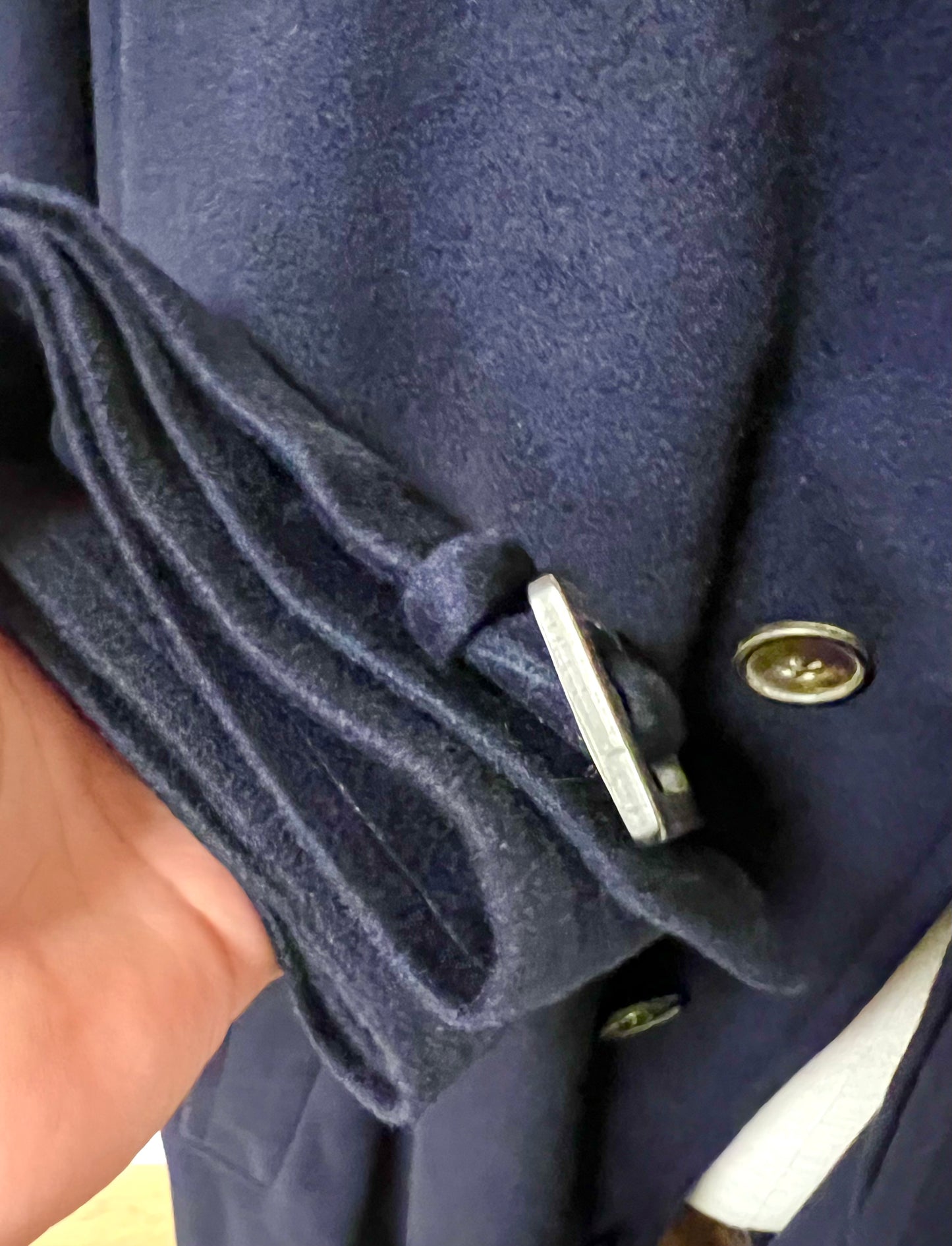 Hermes Navy Blue Long Trench Coat XL size   (🇵🇭P27,520)
