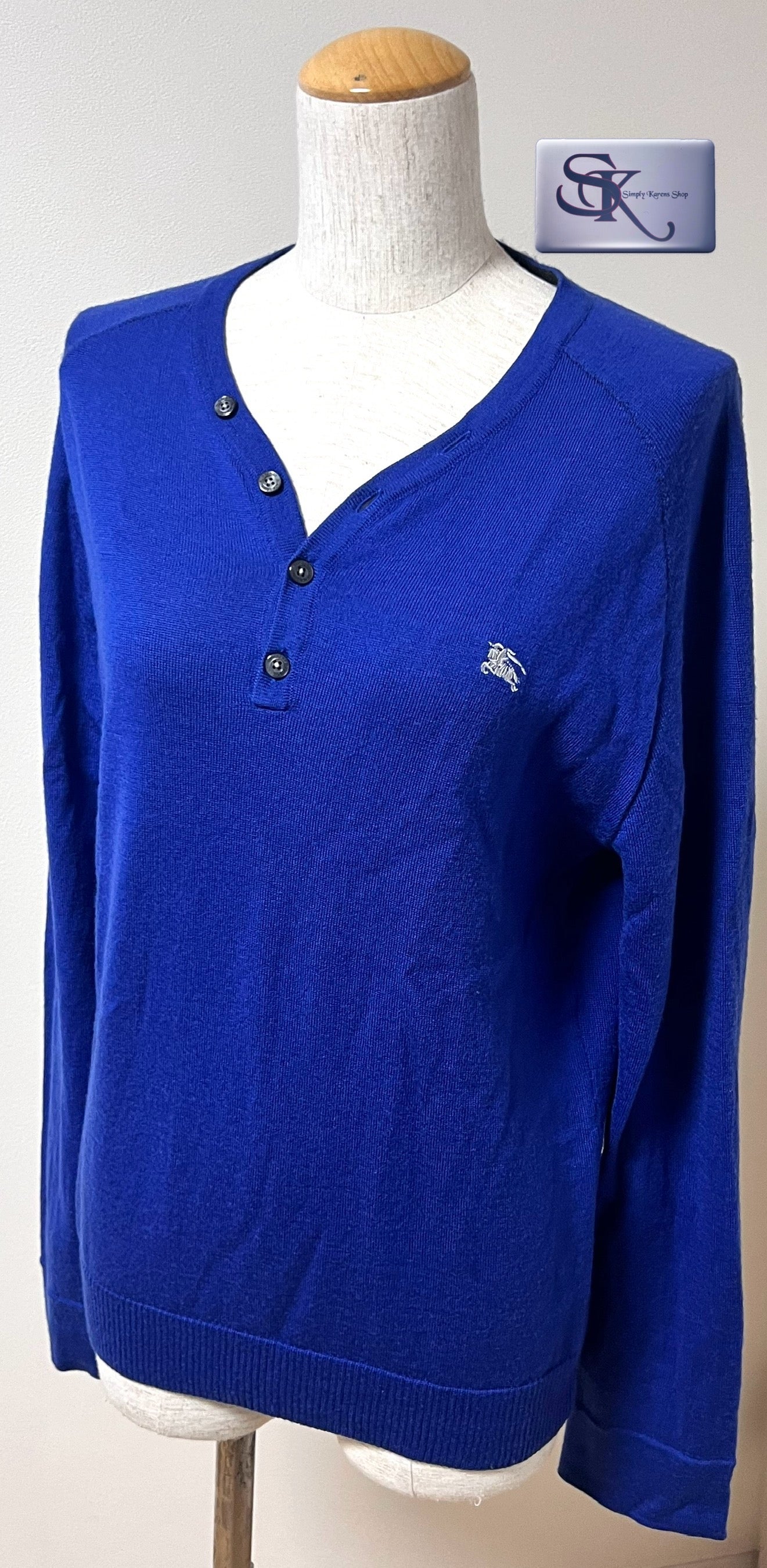 Burberry London Blue Sweater Size 3 Womens Large 🇵🇭P5,600🇵🇭