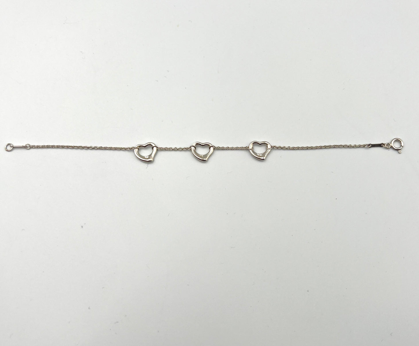 Tiffany & Co Elsa Peretti Open Heart Silver 925 Bracelet 17.5cm (🇵🇭P11,180)