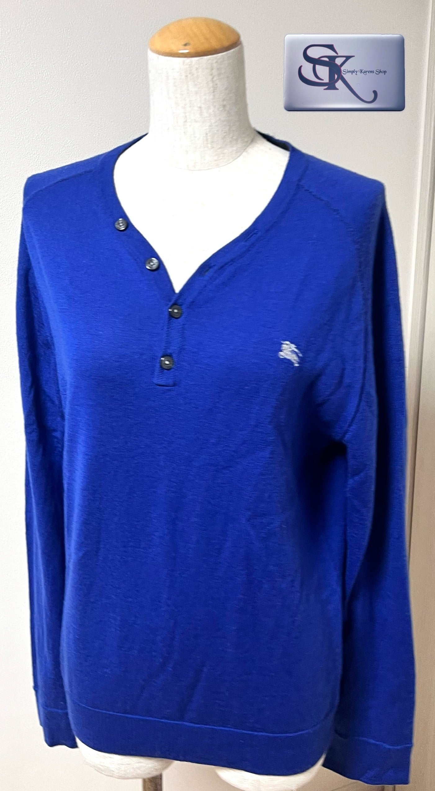 Burberry London Blue Sweater Size 3 Womens Large 🇵🇭P5,600🇵🇭