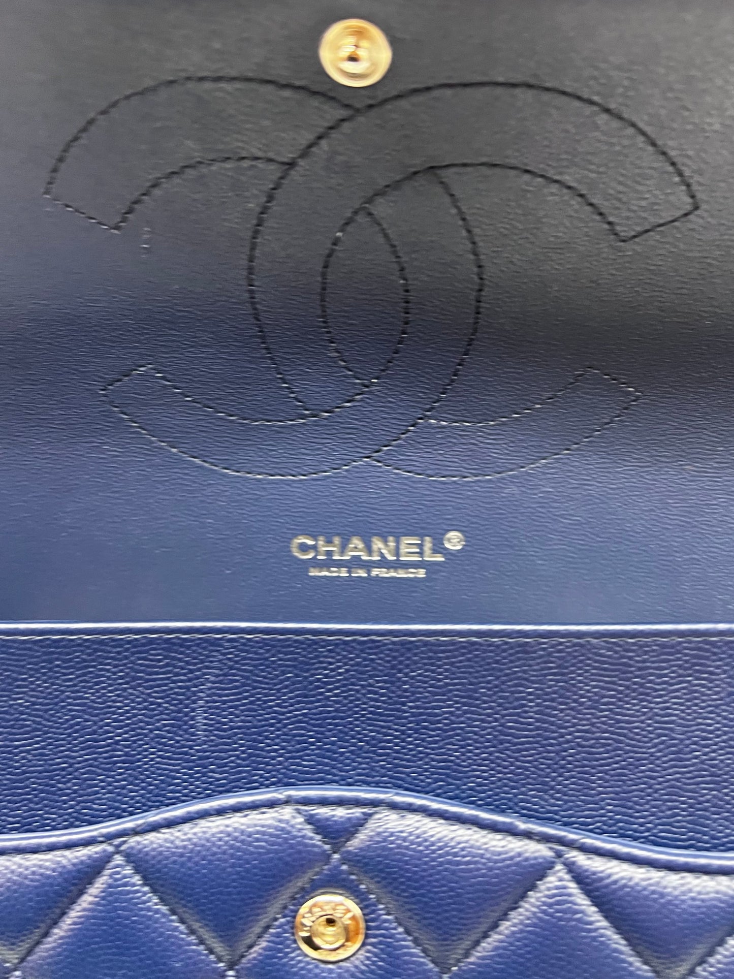 Chanel Jumbo Caviar Royal Blue Flap Chain  (🇵🇭P429,140)