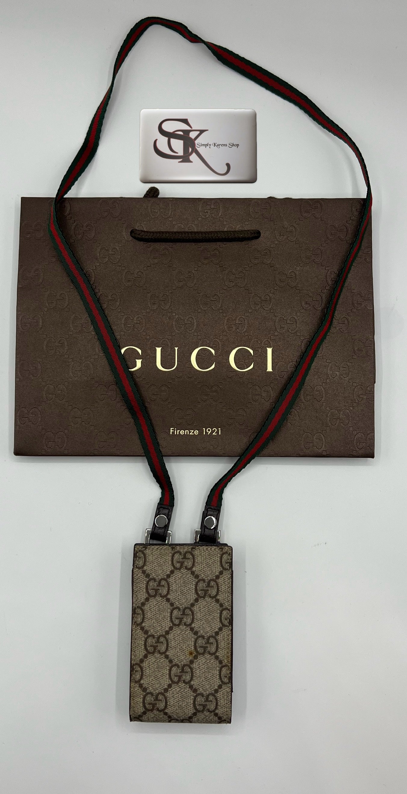 GUCCI GG SUPREME WEB STRAP IPOD CASE