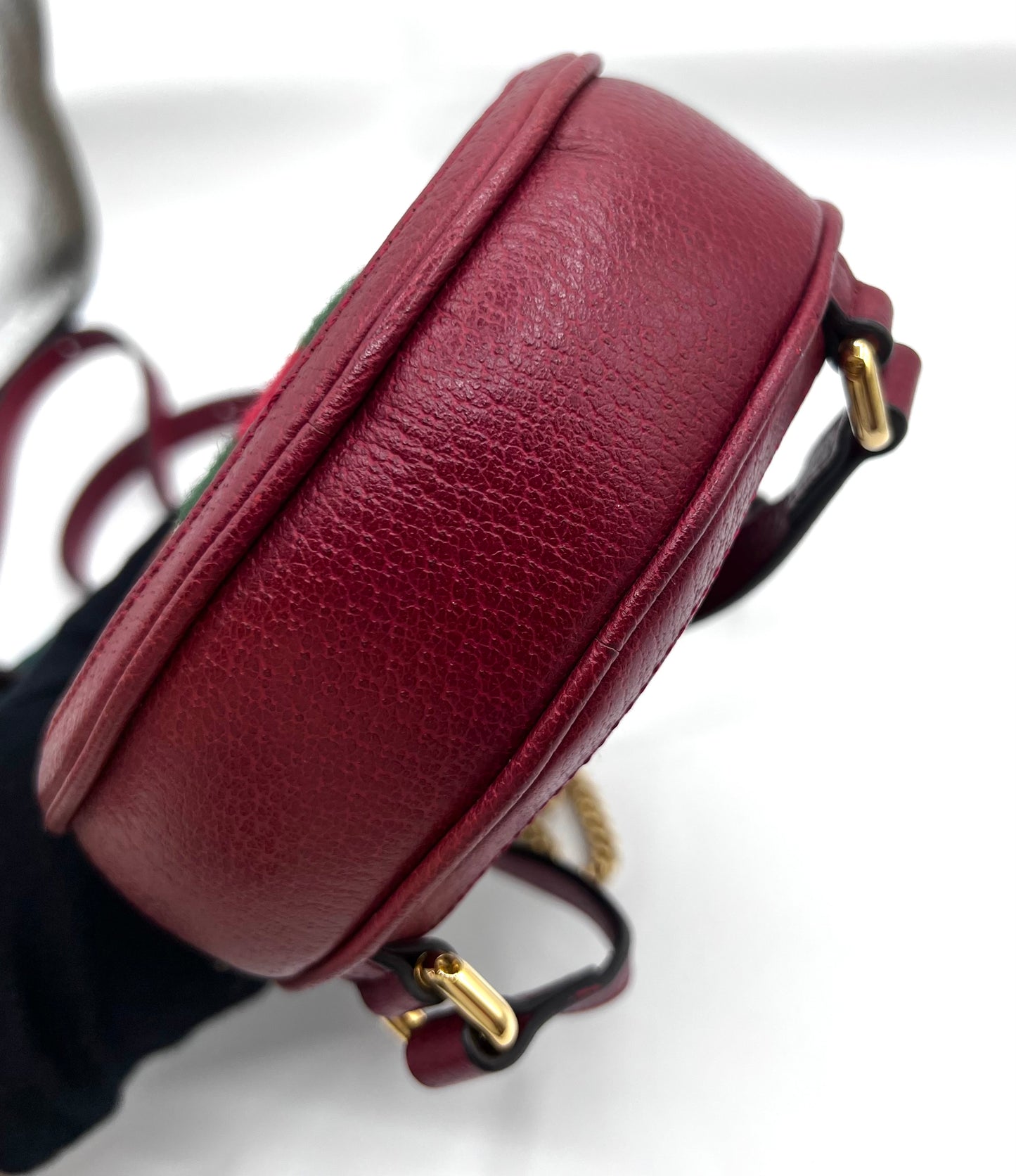 Gucci Ophidia GG Flora Mini Backpack in Red Leather and Canvas (🇵🇭P37,840)