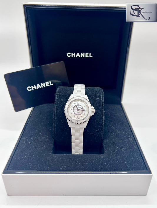 Chanel J12 w/8pcs Dia /shell dial/ Ceramic Strap 29mm