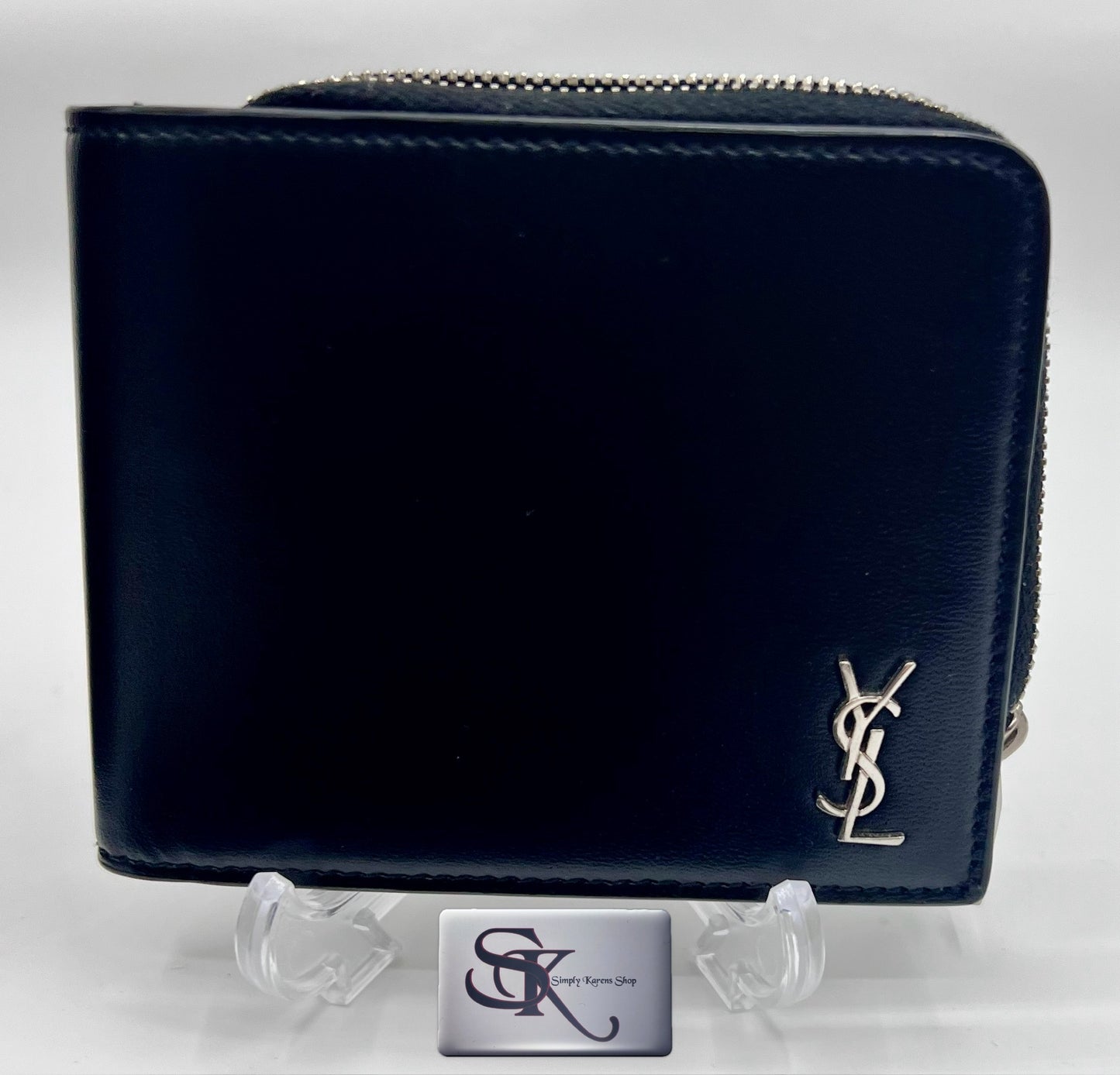 YSL CALFSKIN BIFOLD COMPACT WALLET