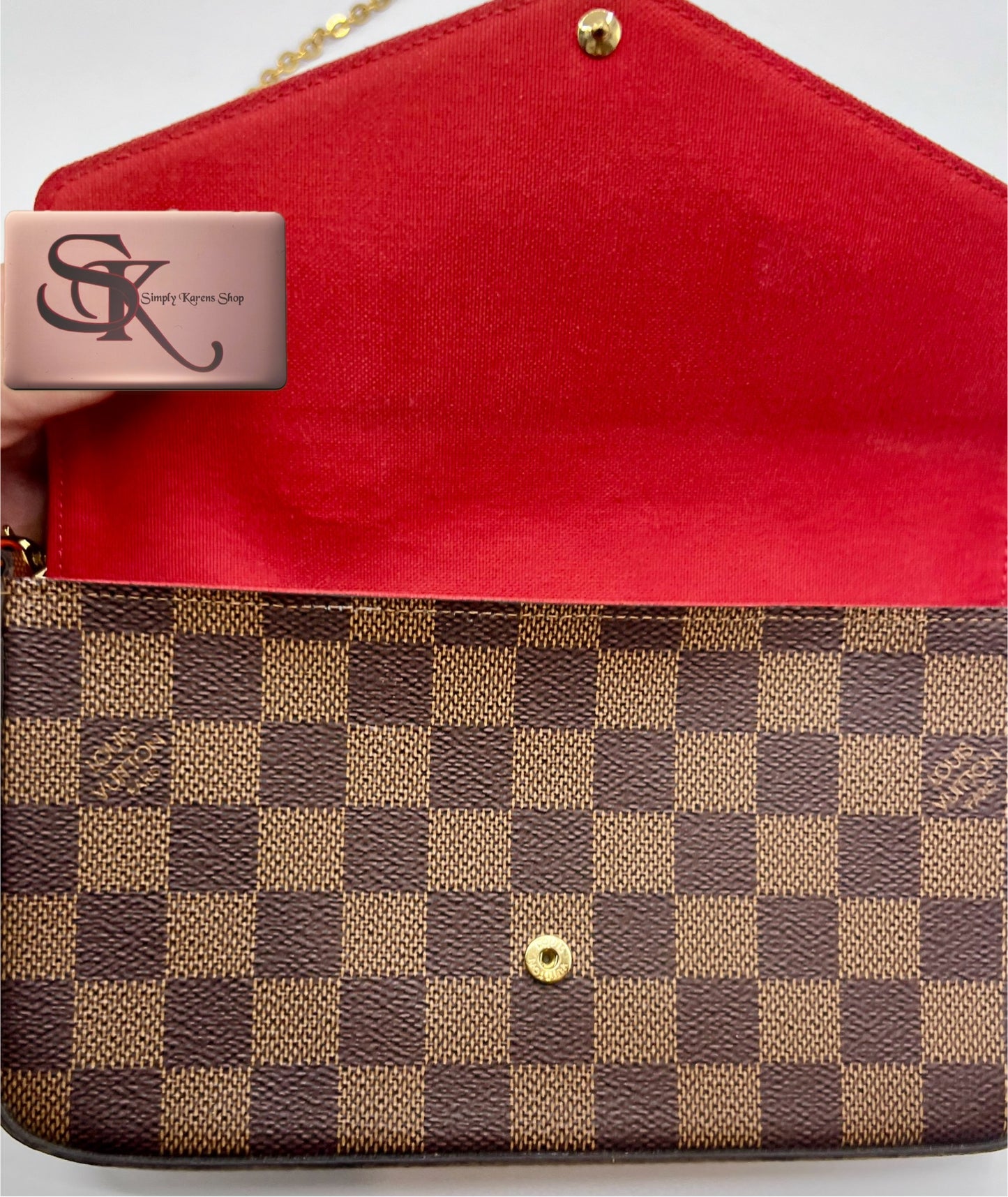 Lv Damier Ebene Felicie Pochette