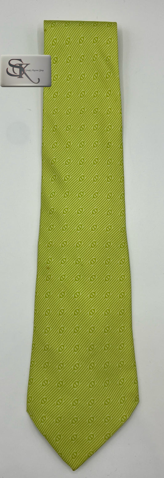 HERMES APPLE GREEN NECKTIE