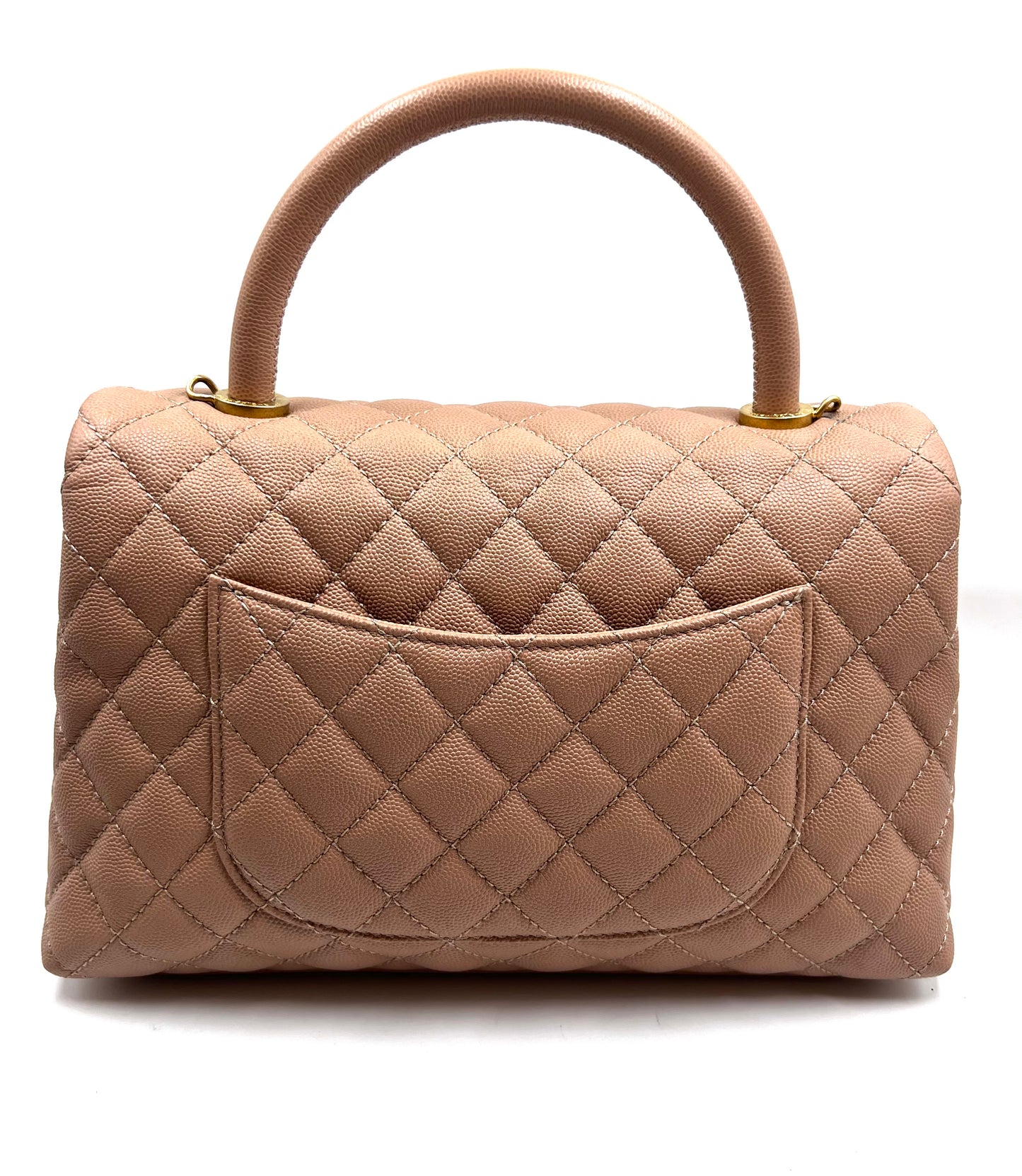 Chanel Coco Handle Caviar Mm size 29cm Beige/Milktea GWH Series 25 (🇵🇭P232,200)