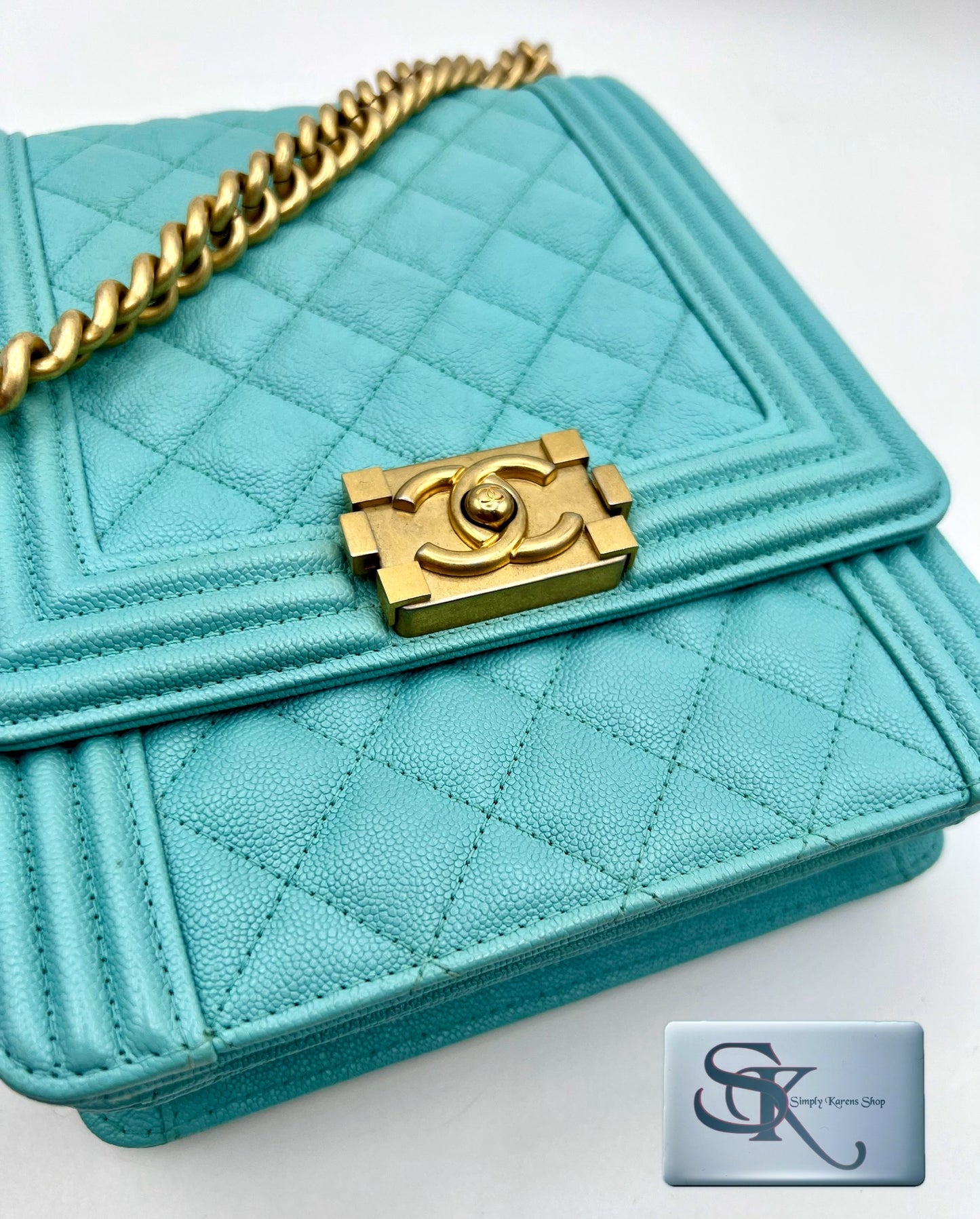 Chanel Leboy Caviar North South flap bag