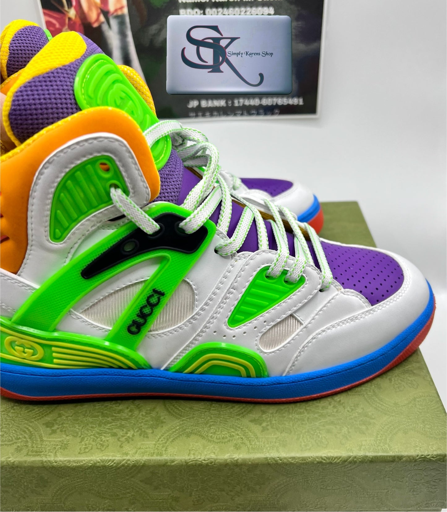 Gucci Basket High-top Sneakers Size 7 or 40 Mens size (🇵🇭P18,920)