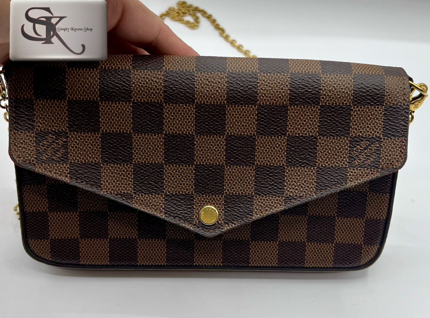 Lv Damier Ebene Felicie Pochette