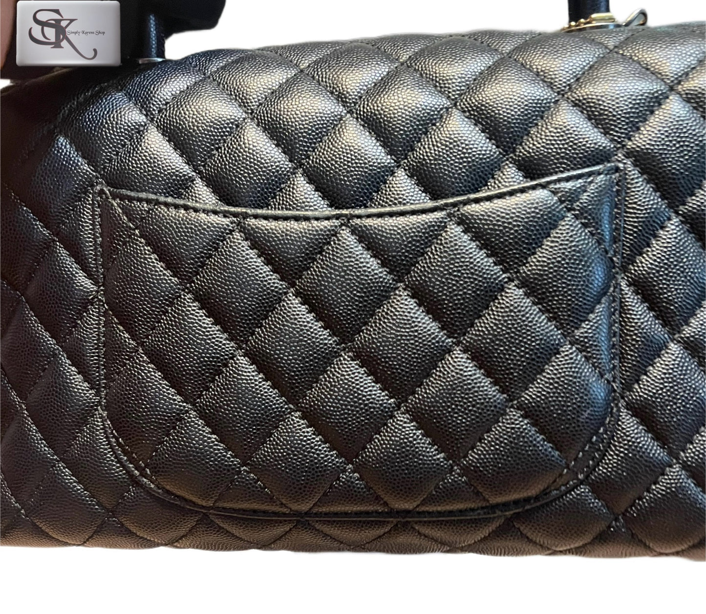 CHANEL CAVIAR TOP HANDLE MM