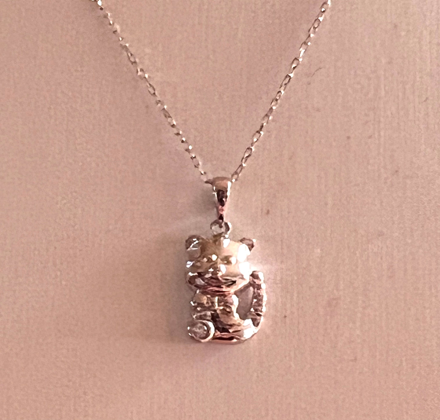 K10 wg Necklace D- 0.2ct 1.8g 40cm