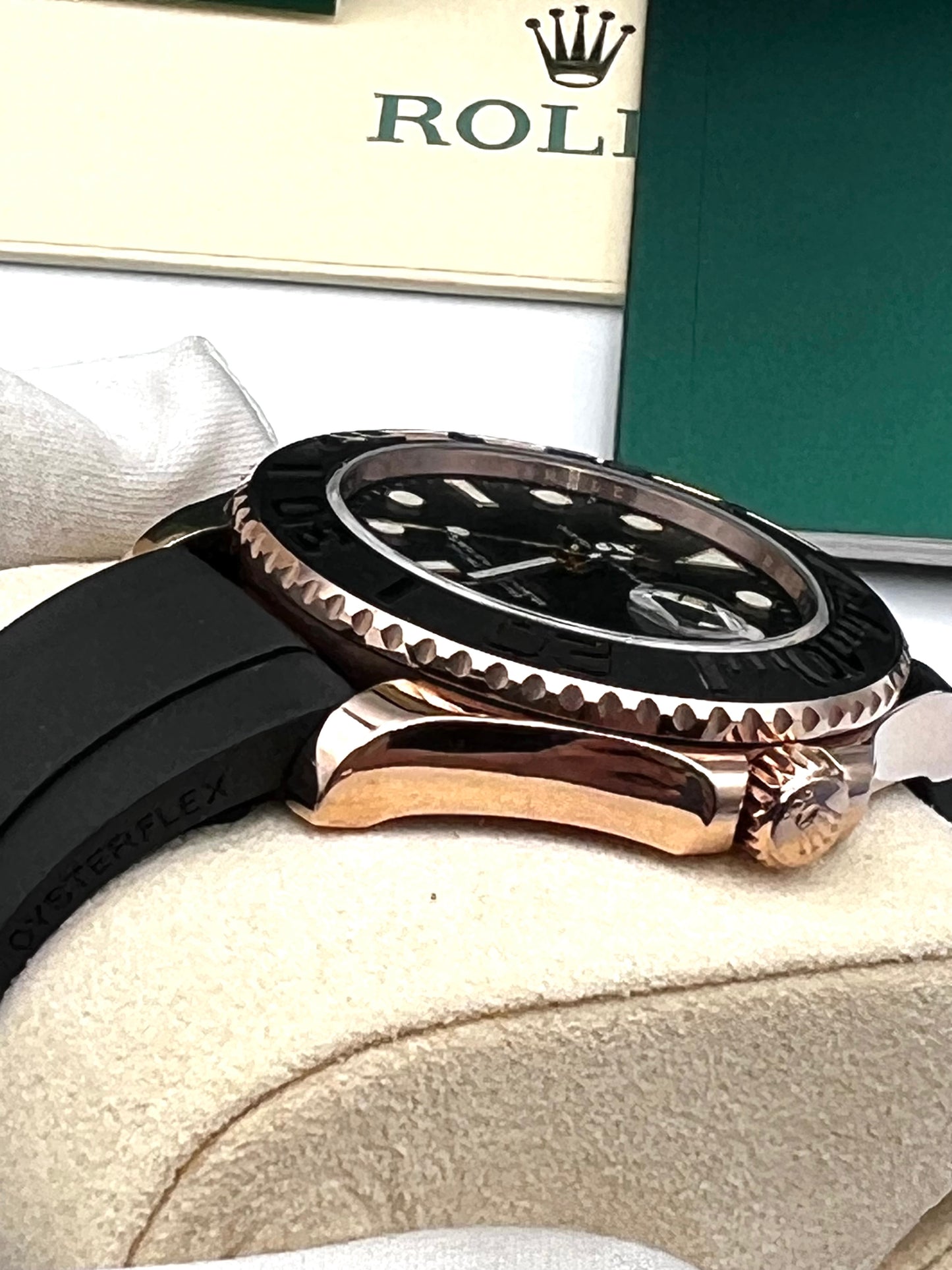 Rolex Yatch Master Oyster flex Rose Gold 40 mm 18cm Yr.2021 complete