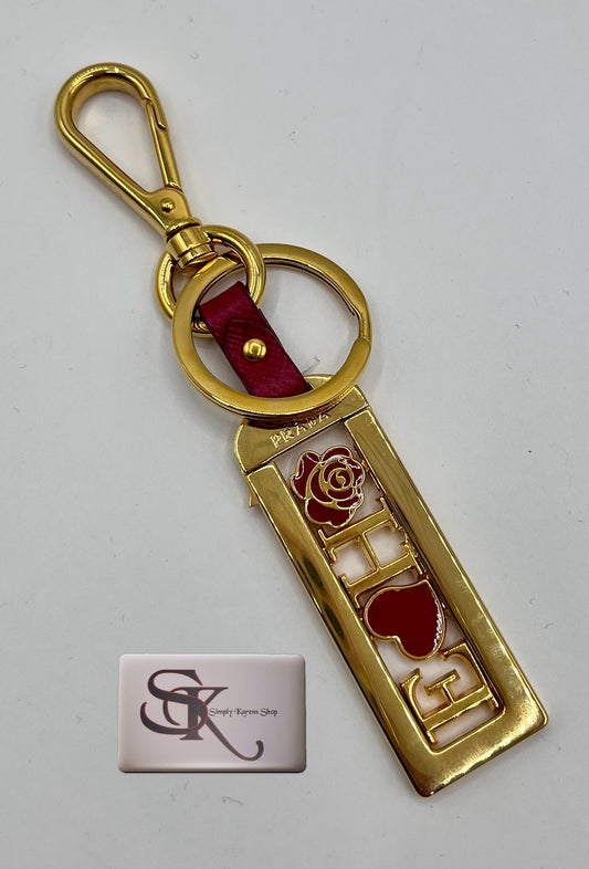 PRADA INITIAL KEYCHAIN/BAGCHARM