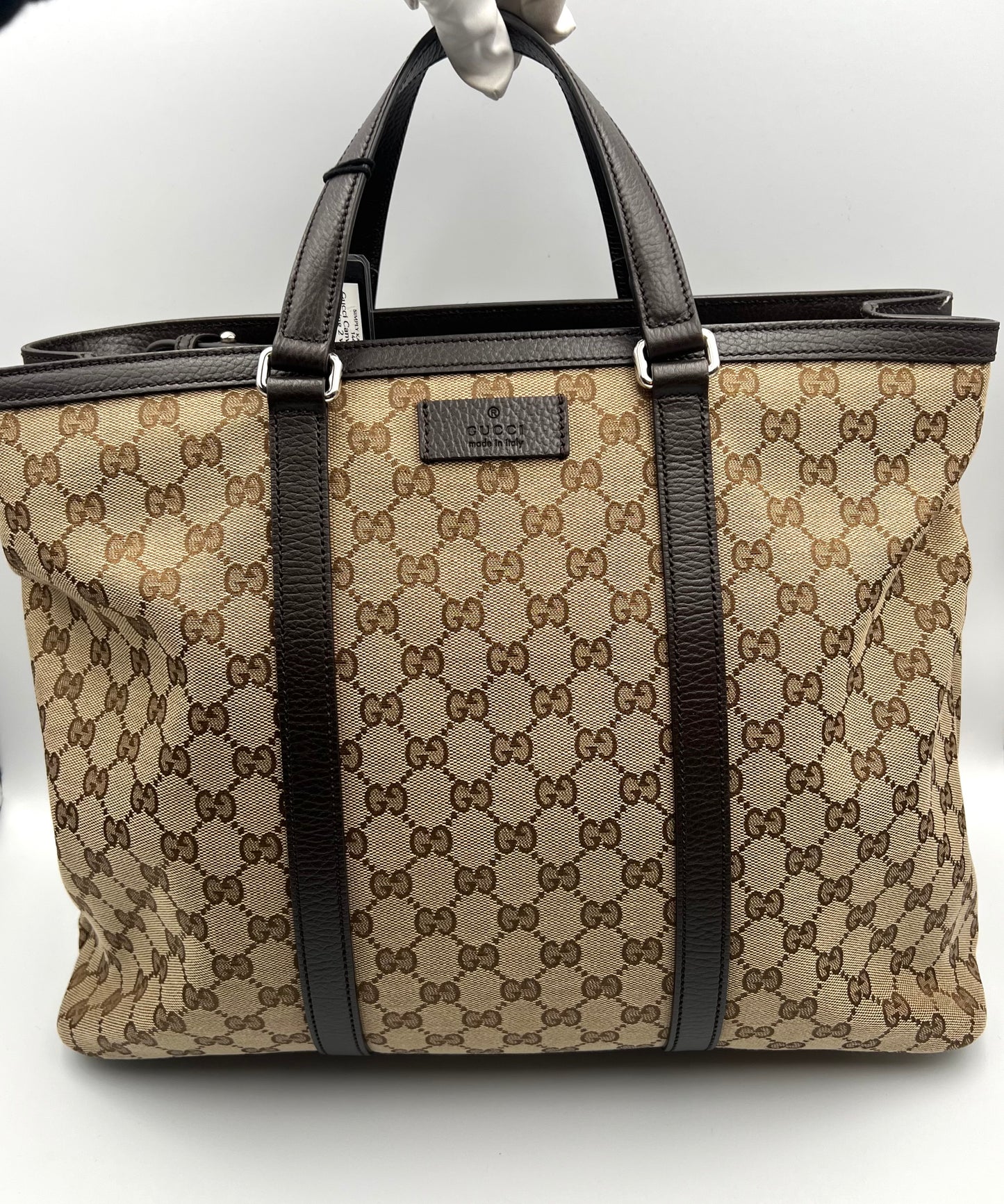 Gucci Joy Large Canvas Leather Trimming 2 way Tote Bag (🇵🇭P55,040)