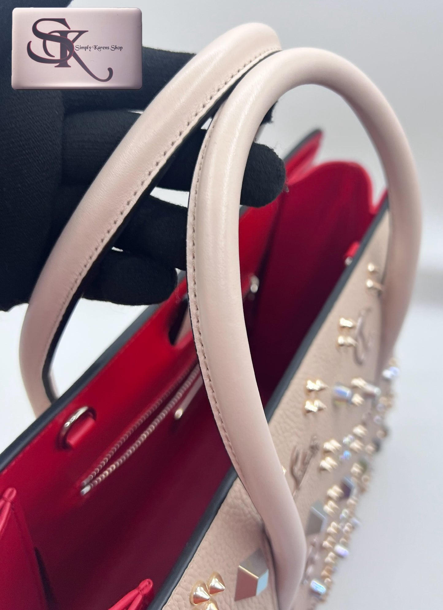 Christian Louboutin Paloma Top Handle in Loubinthesky Leather