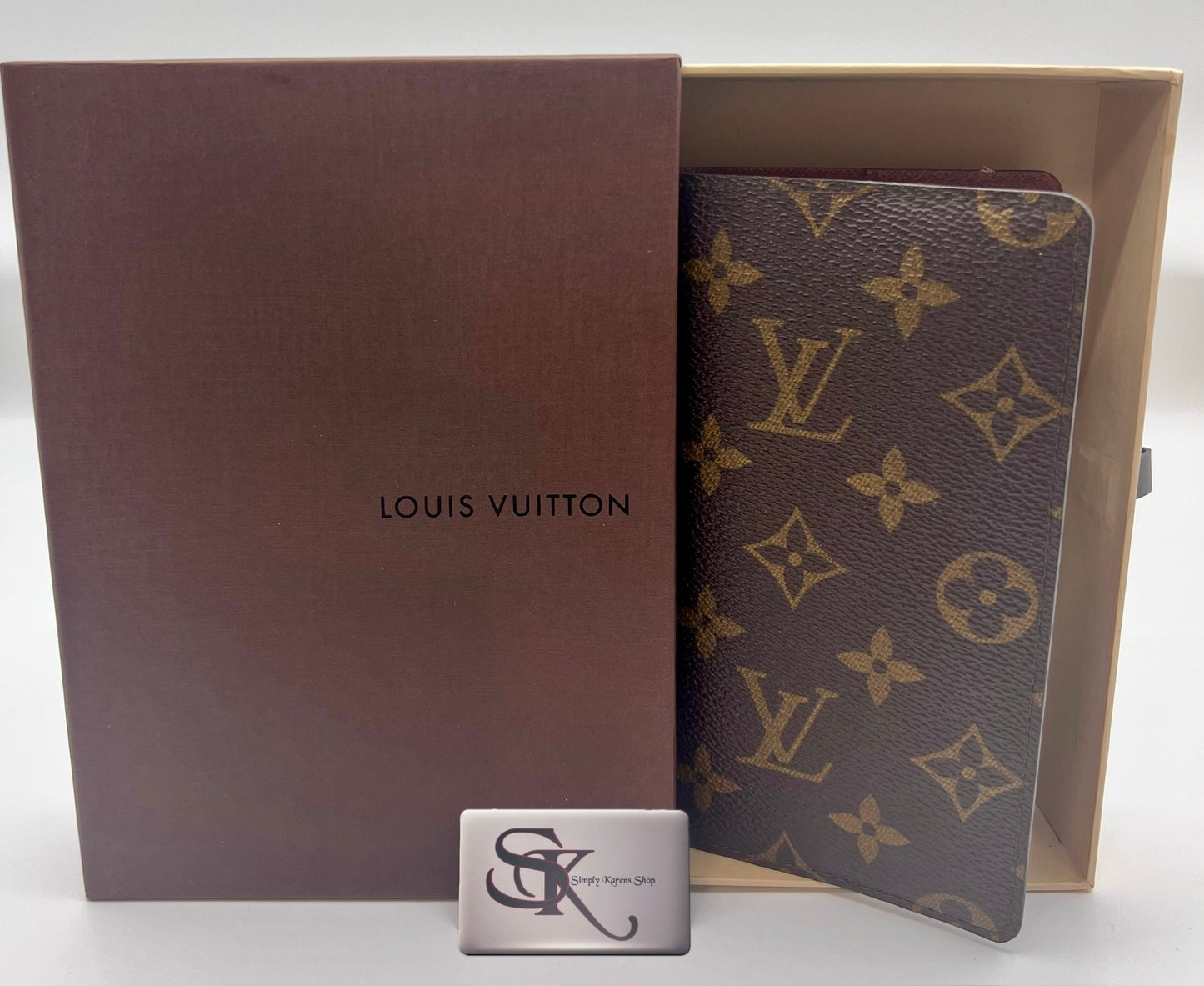 LV MONOGRAM AGENDA CHECK BOOK