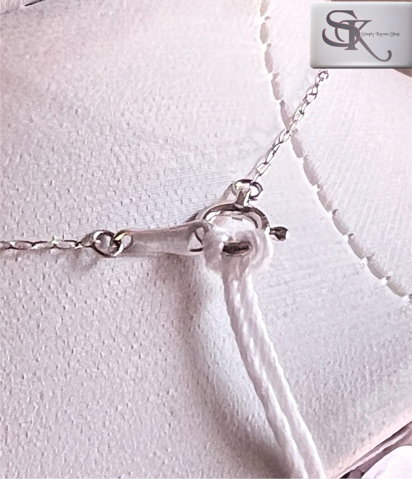 Platinum 900 Necklace w/ D-0.30ct 40cm 1.4 g                (🇵🇭P12,040)