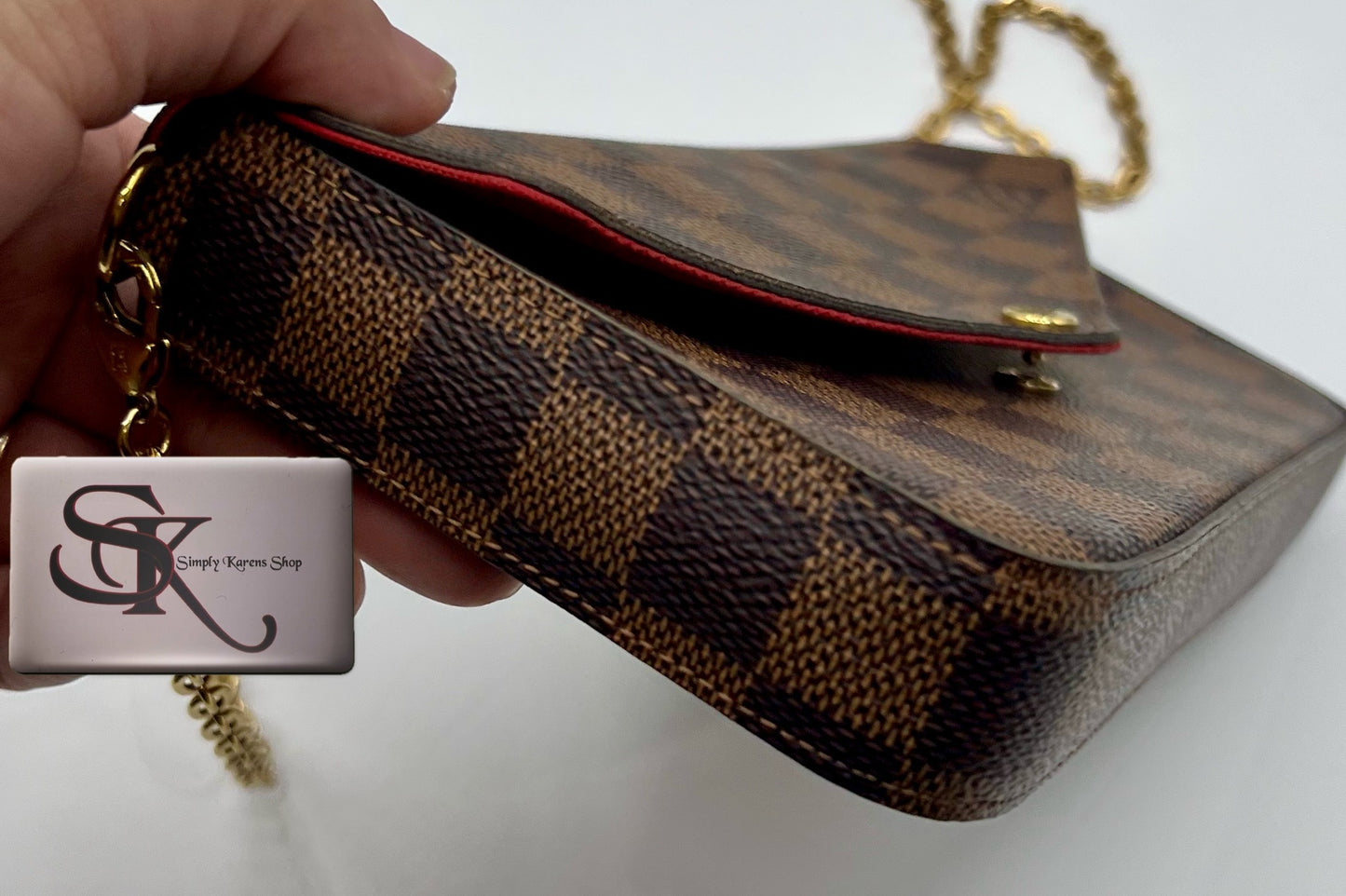 Lv Damier Ebene Felicie Pochette