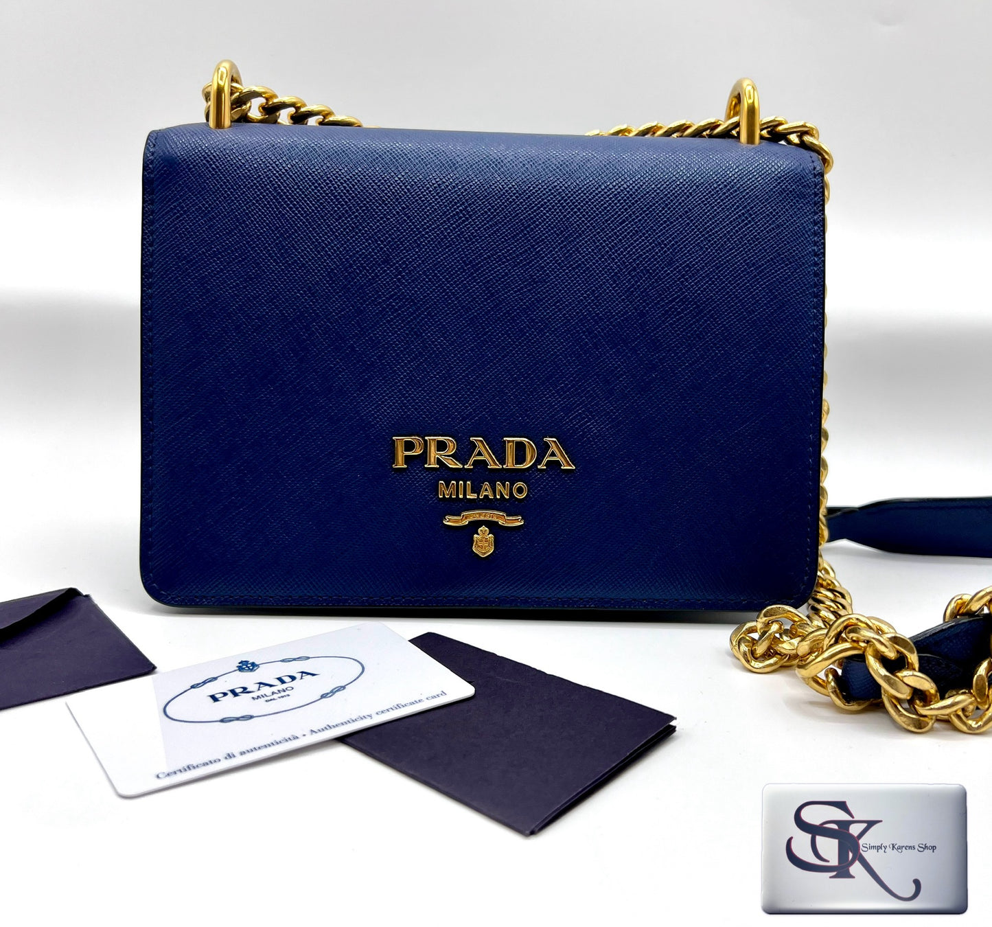 Prada Saffiano flap Chain crossbody