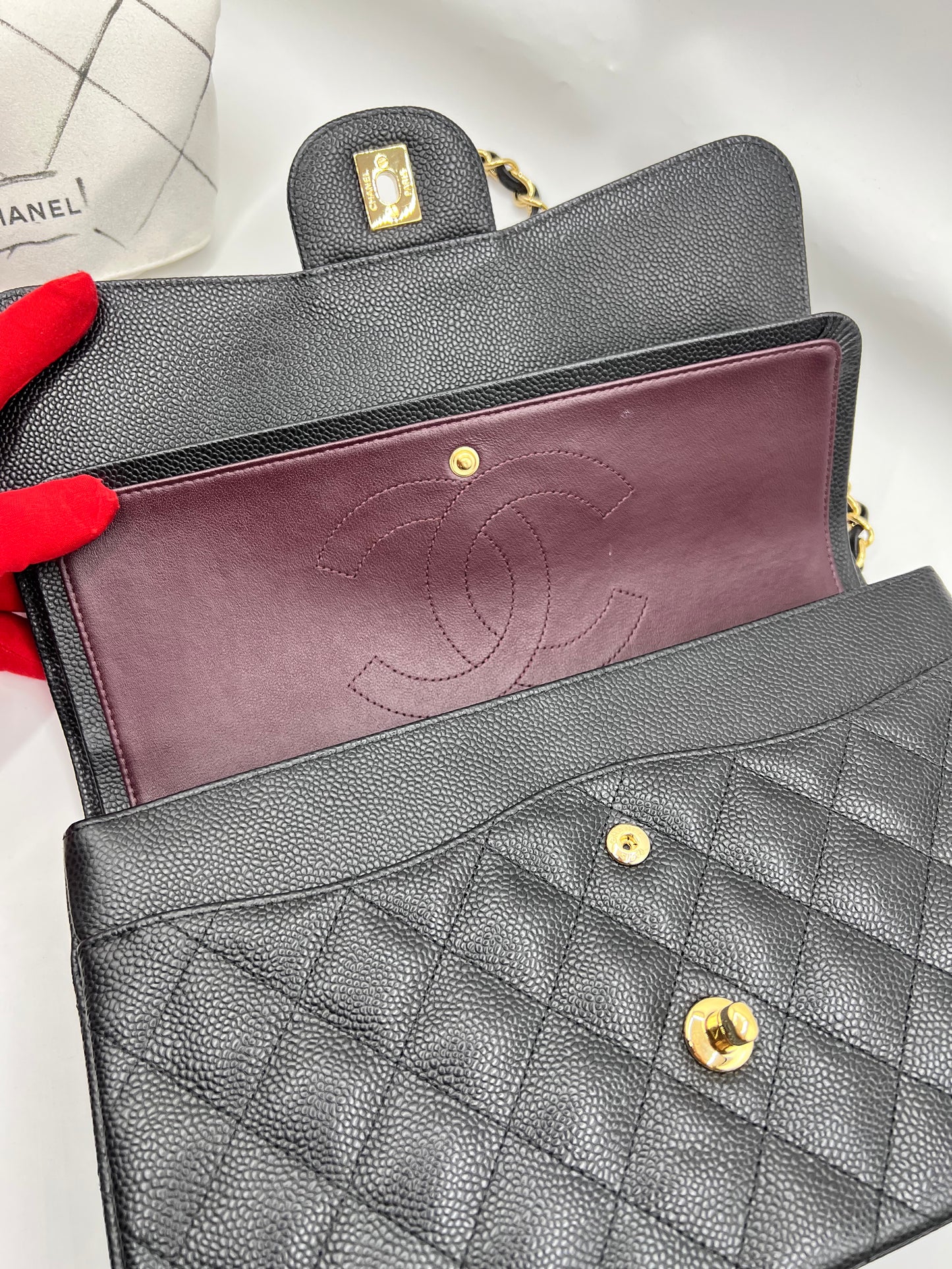 Chanel Caviar Jumbo Double Flap