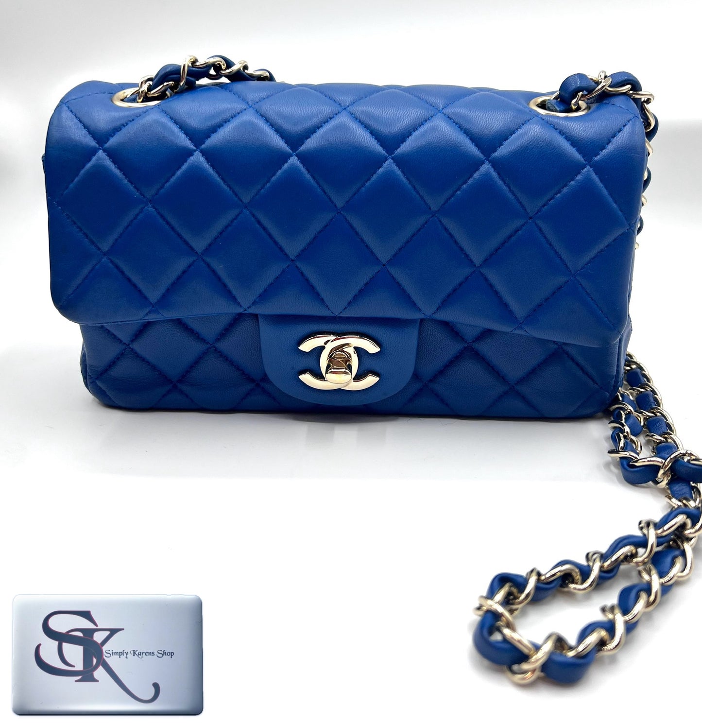 Chanel lambskin mini rectangular