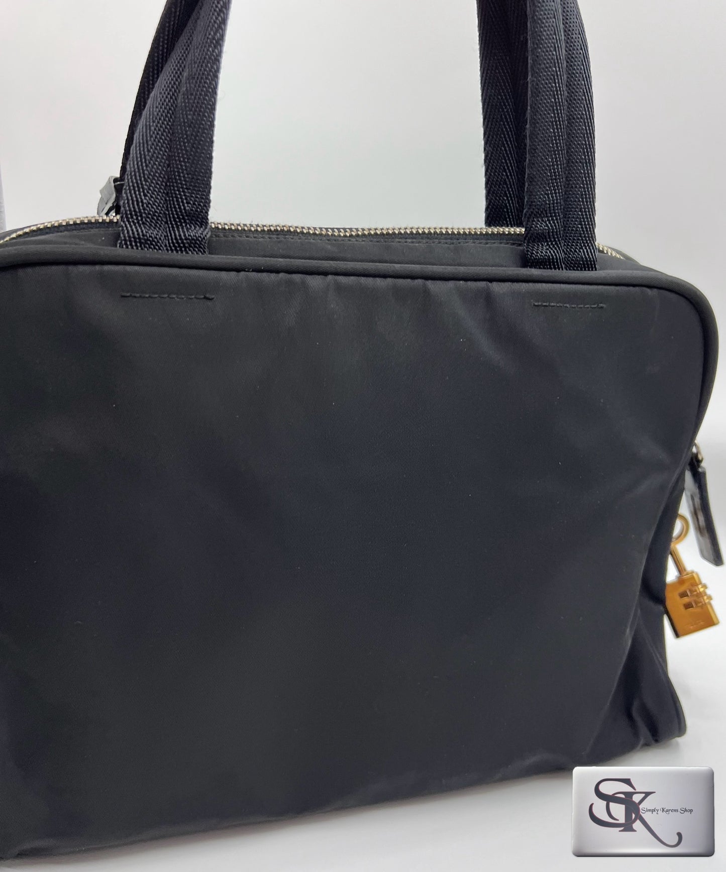 Prada Tessuto Nylon Top Handle Hand Bag