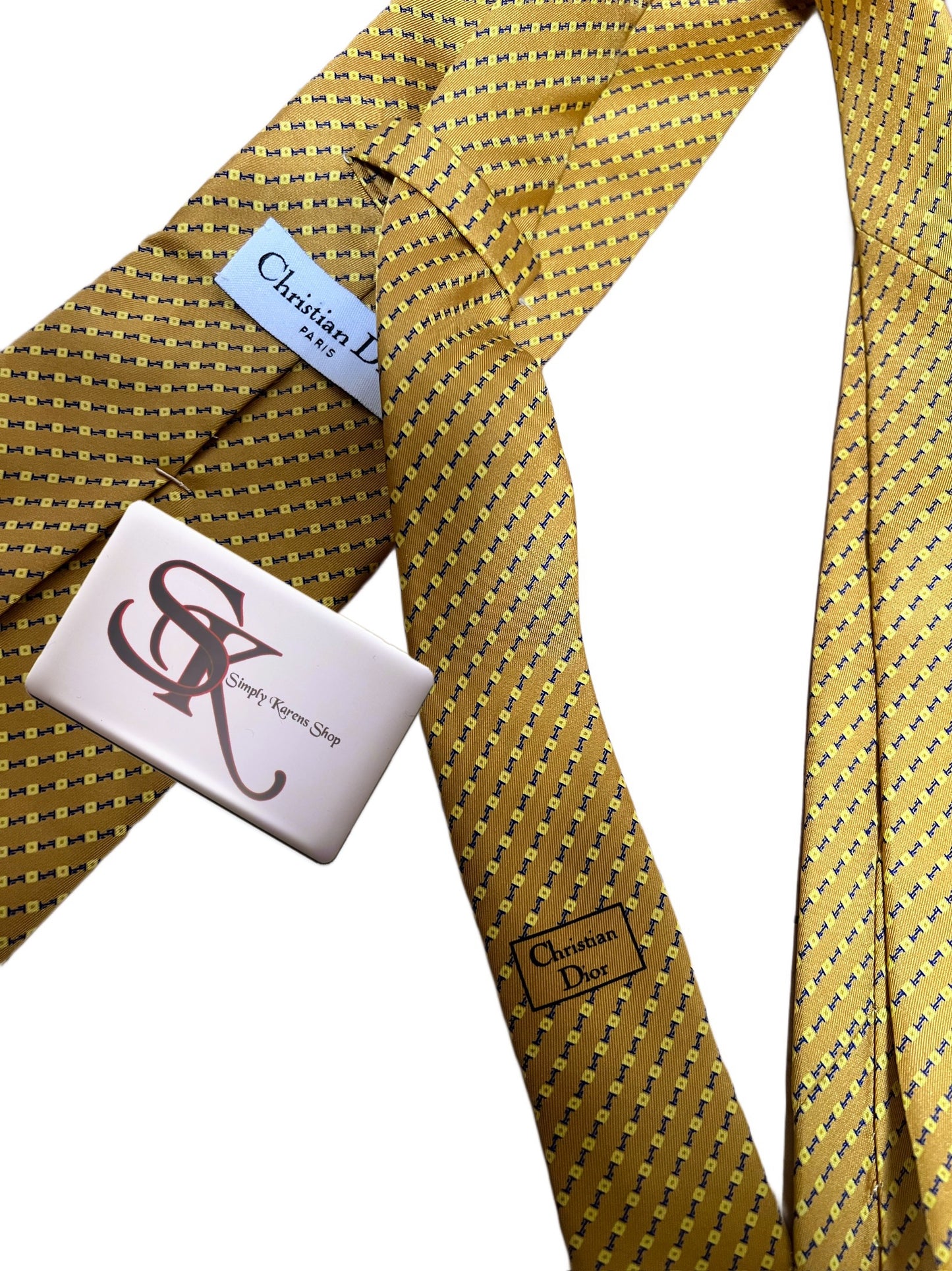 Christian Dior  Yellow Necktie