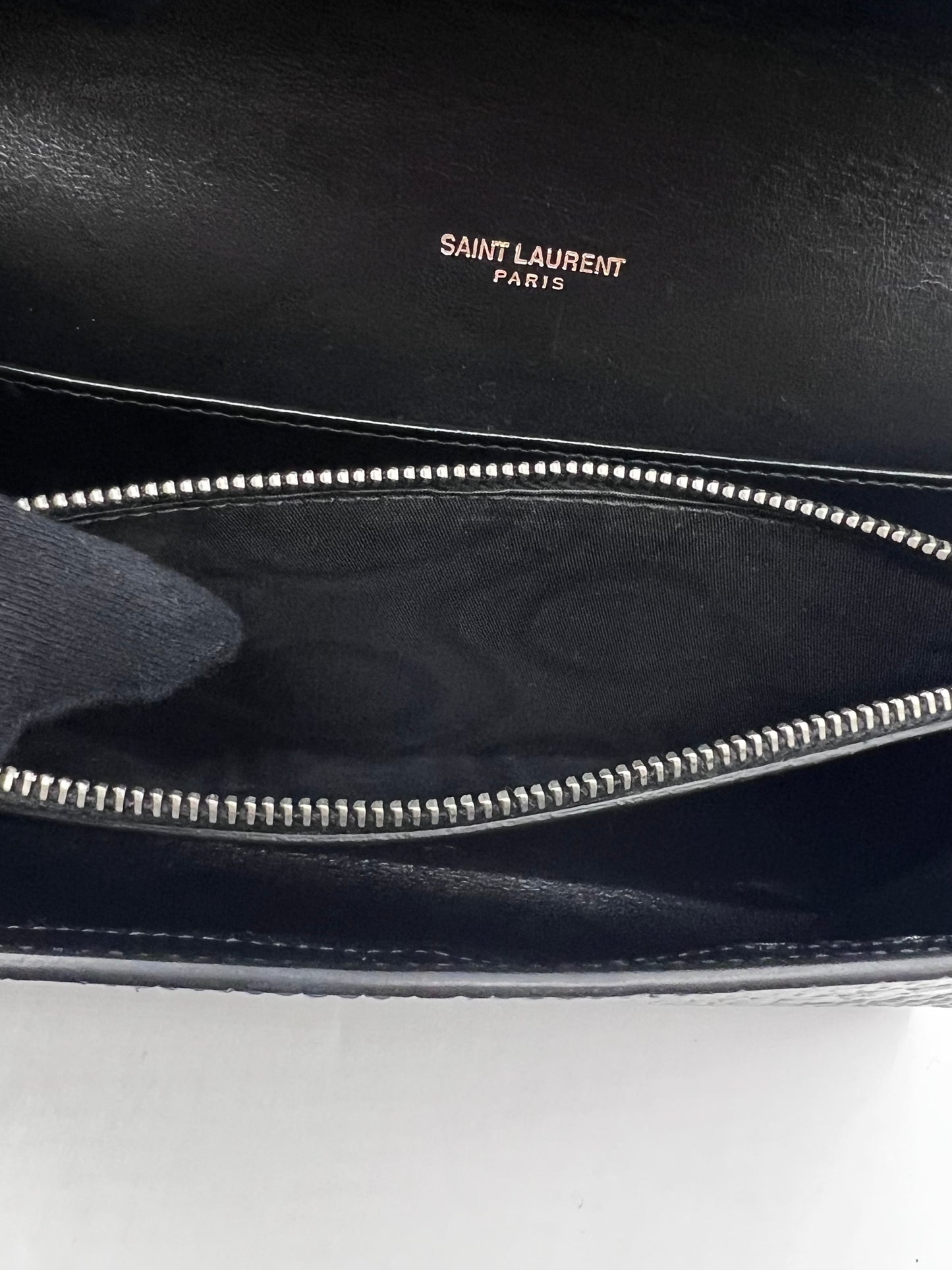 Yves Saint Laurent Black Embossed Uptown Crossbody Bag  (🇵🇭P63,640)