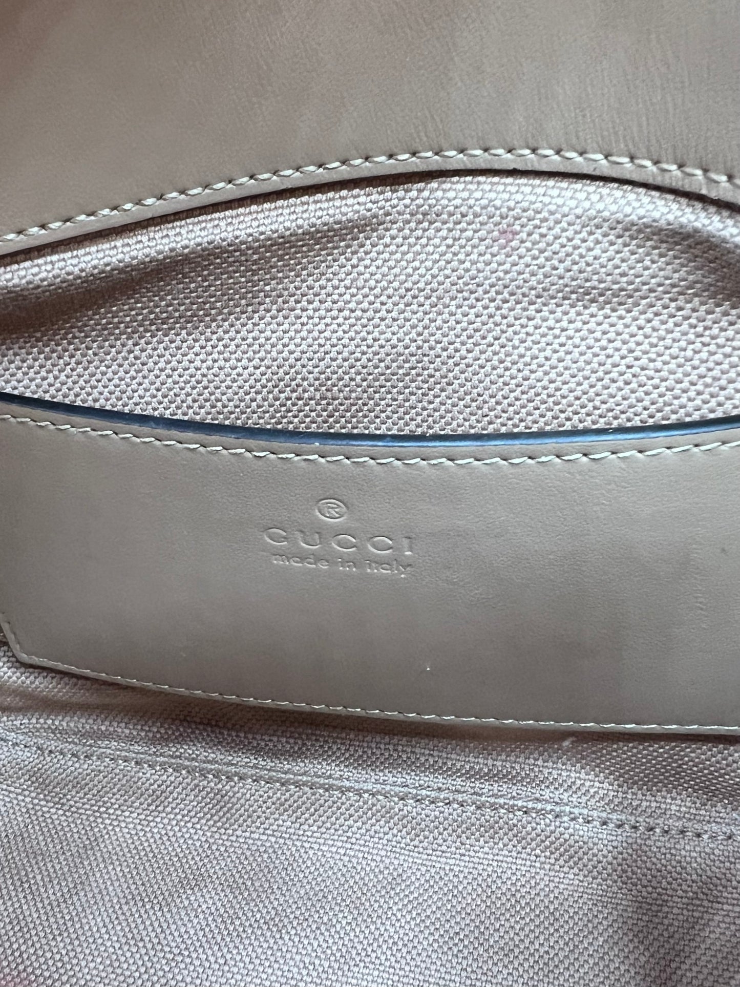Gucci GG Marmont Neutral Mini Padded Crossbody Bag
