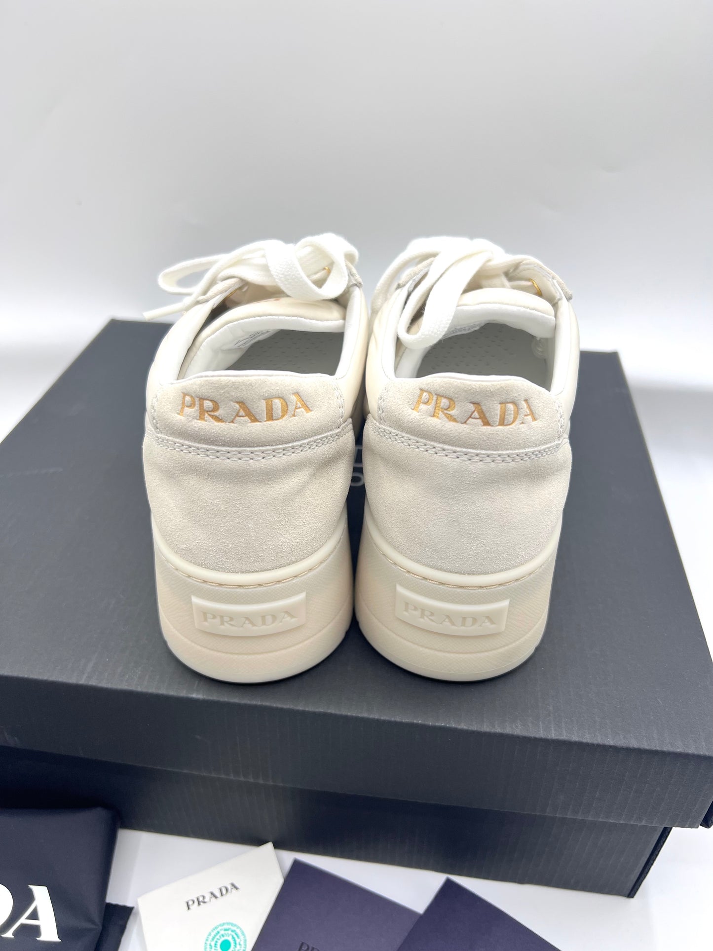 Prada Re Nylon Pocono Plate Sneakers Size 35.5 (22.5)           (🇵🇭P42,140)